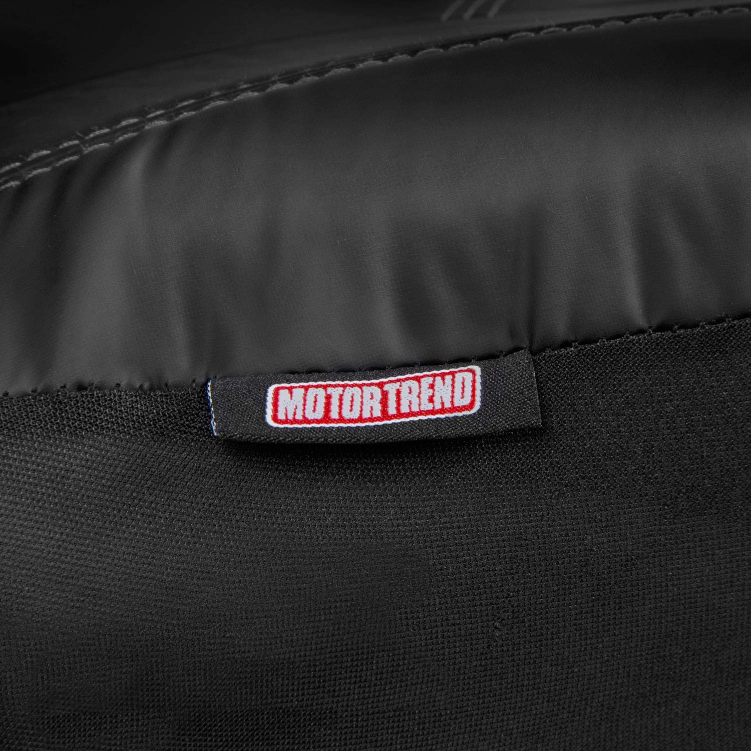 Motor Trend Super Sport Gray Faux Leather Seat Covers, Front Seats - Modern Two-Tone Design, Easy To Install Seat Protectors, In