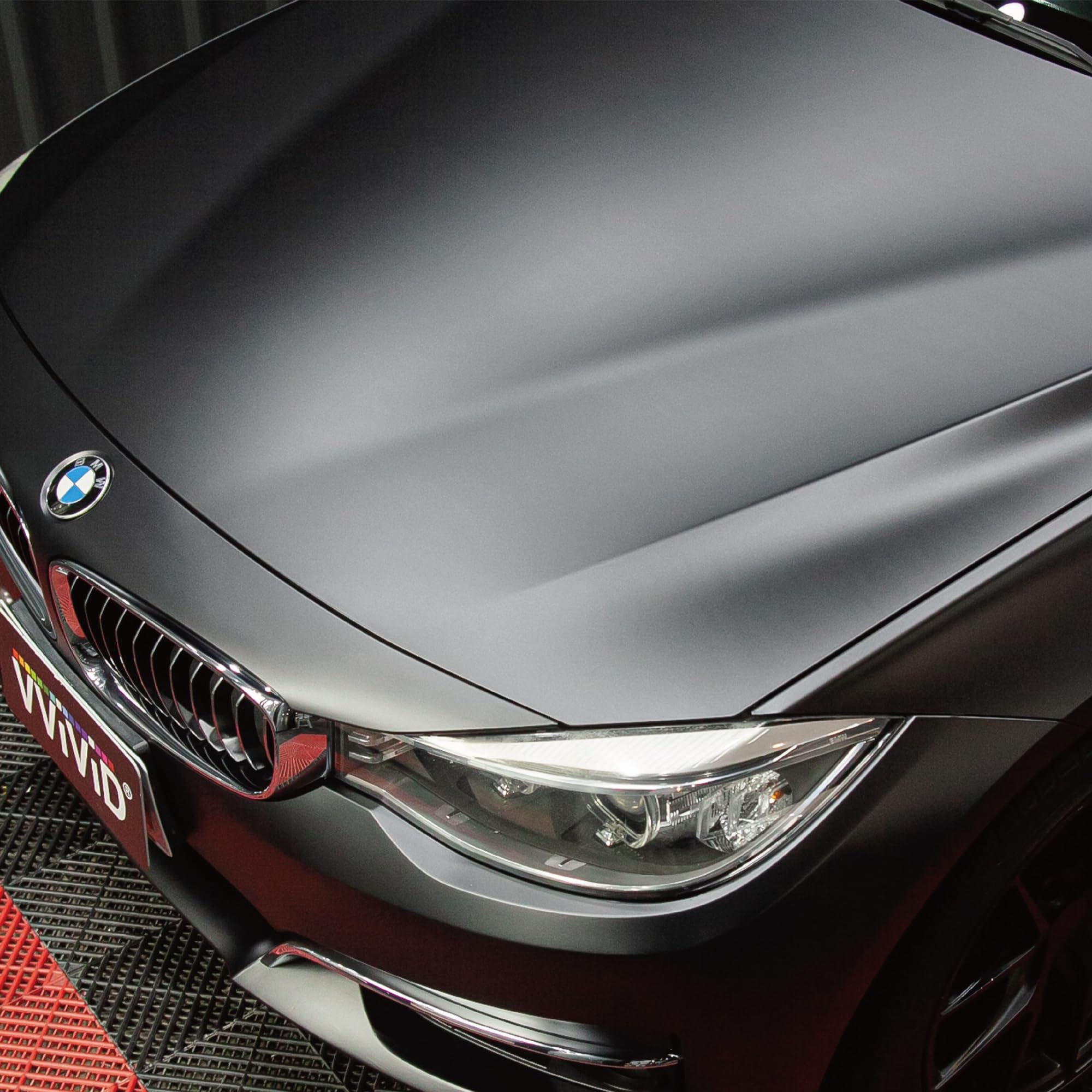 Vvivid+ Matte Metallic Black Premium Vinyl Wrap (3Ft X 5Ft)