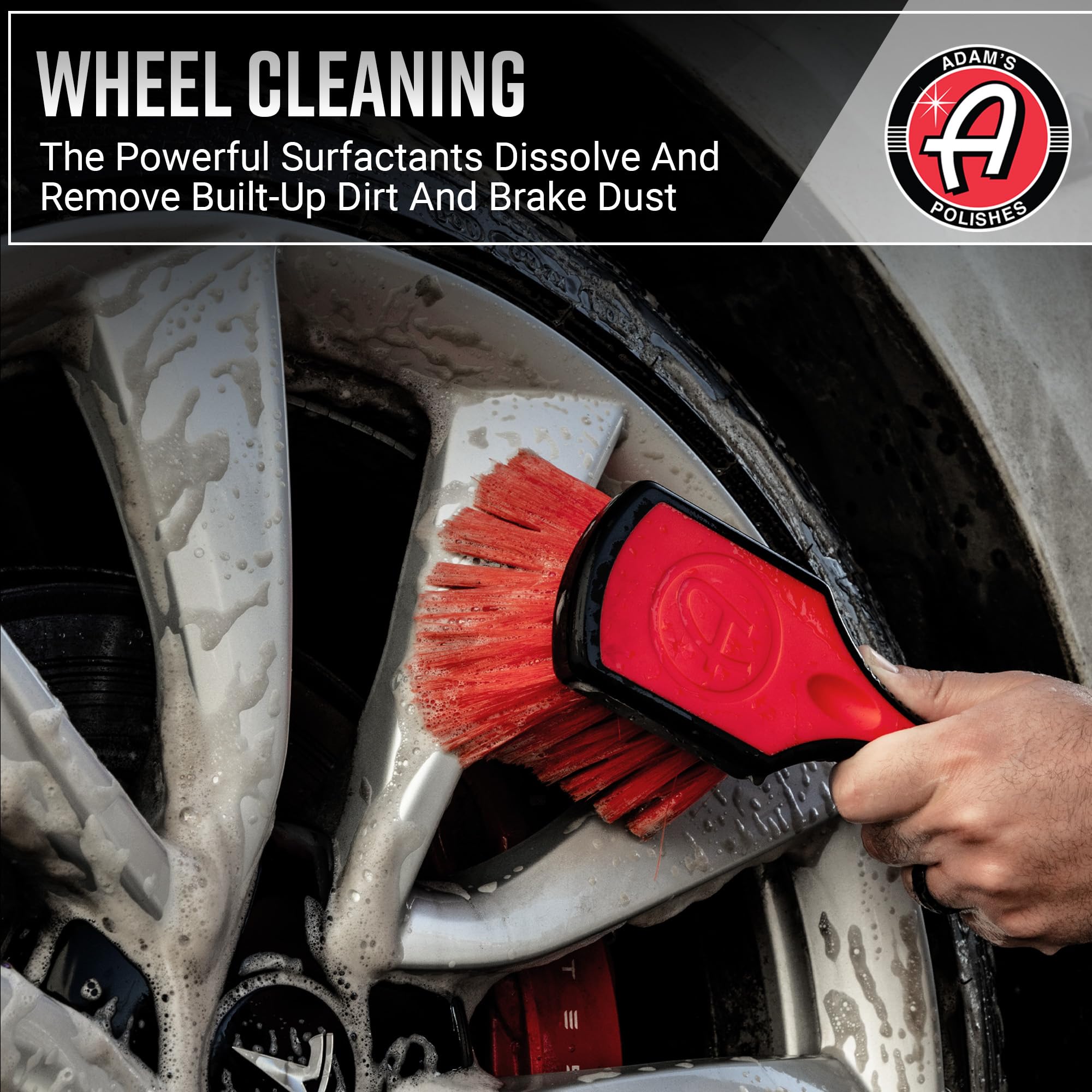 Adam's Polishes Wheel & Tire Cleaner - Professional All-in-One Gallon Spray for Car Detailing, Safe on Most Rim Finishes