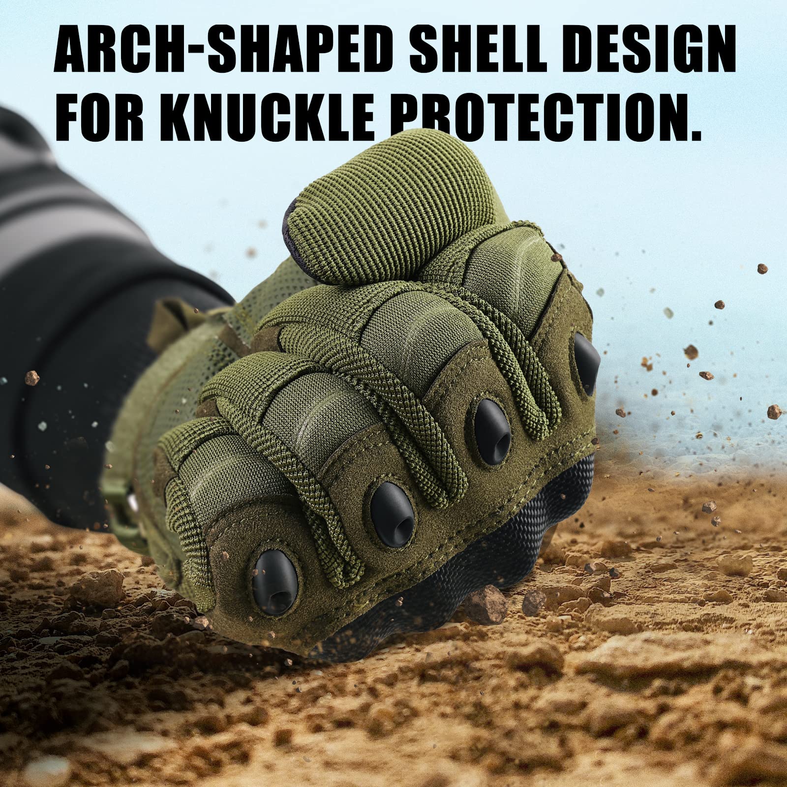 Cierto Motorcycle Gloves For Men And Women: Touch Screen Tactical Glove With Full Finger Breathable Hard Knuckle And Adjustable