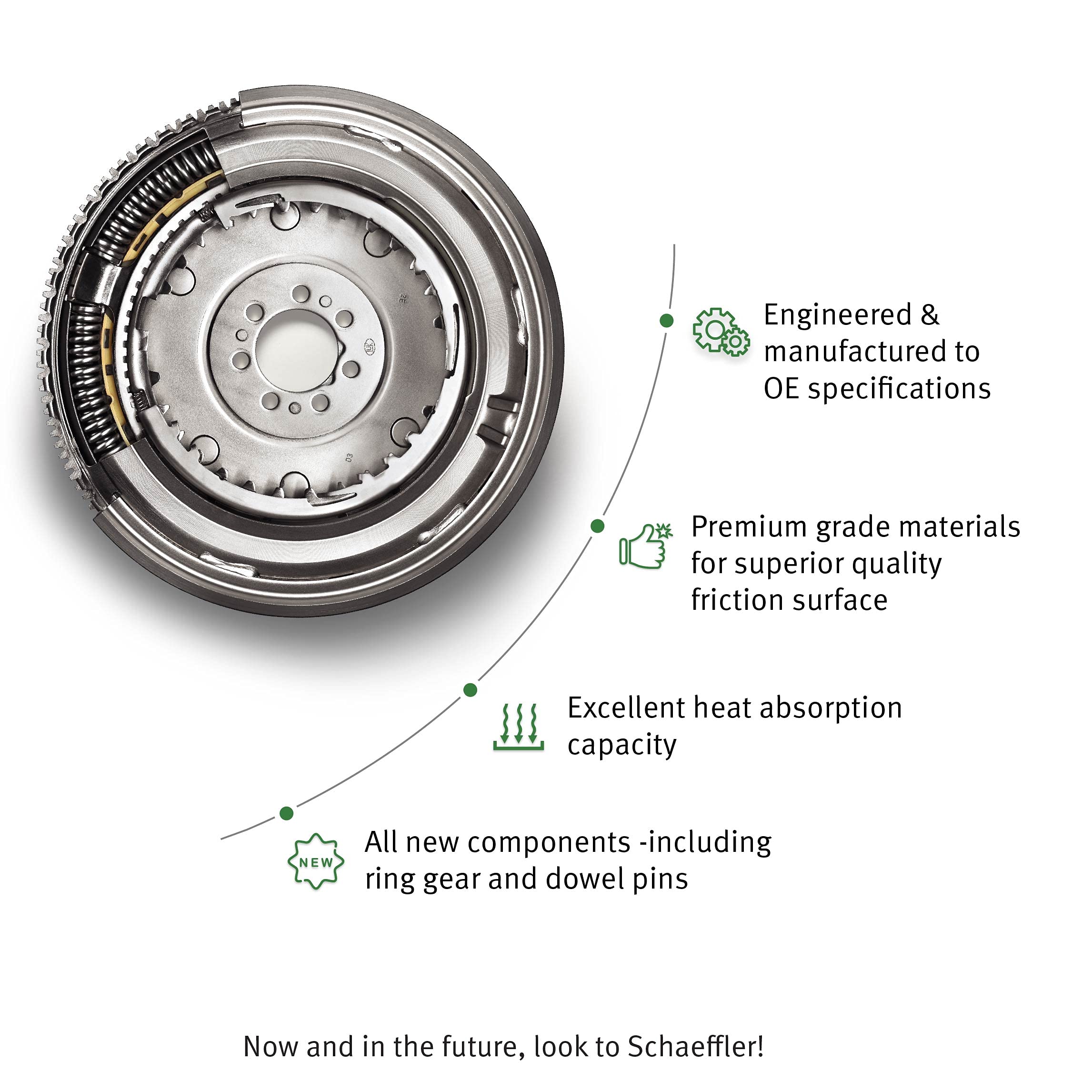 Schaefflerluk Dmf069 Dual Mass Flywheel, Oem Dual Mass Flywheel, Luk Replacement Clutch Parts
