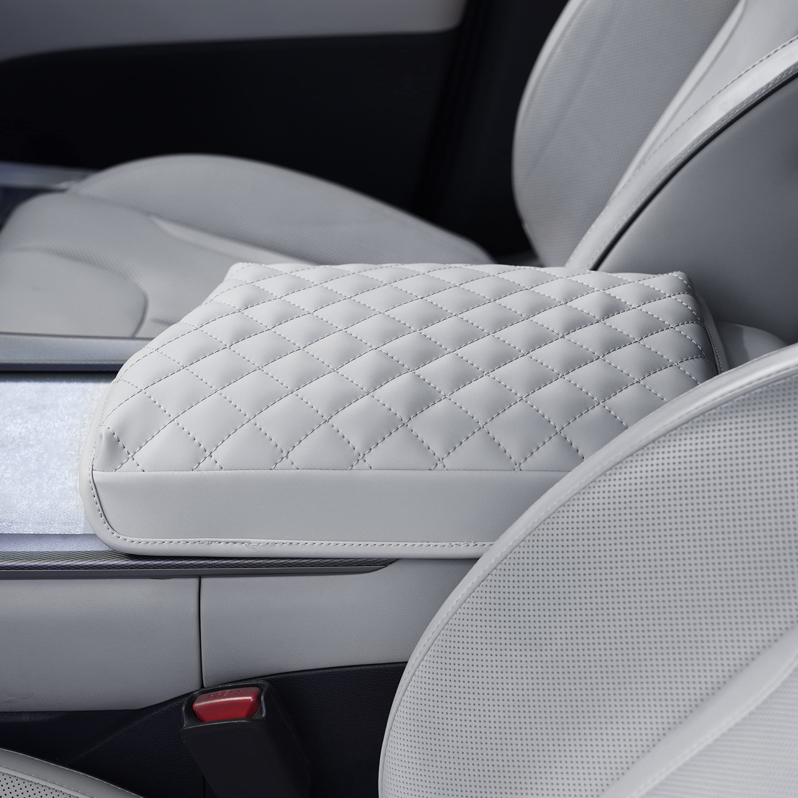 Kmmotors Palisade(2019-2023) Center Console Cover, Armrest Cushion, Console Protector, Palisade Accessories (Palisade, Beige 2)