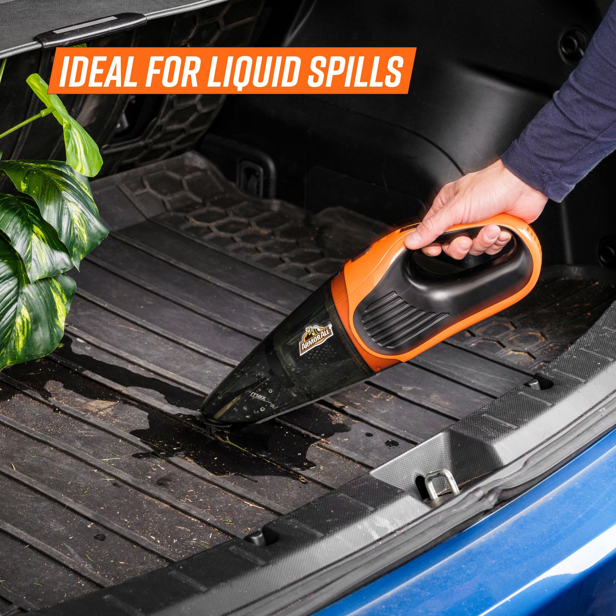 Armor All Handheld Car Vacuum, Model AA07V1 0902, Orange Color