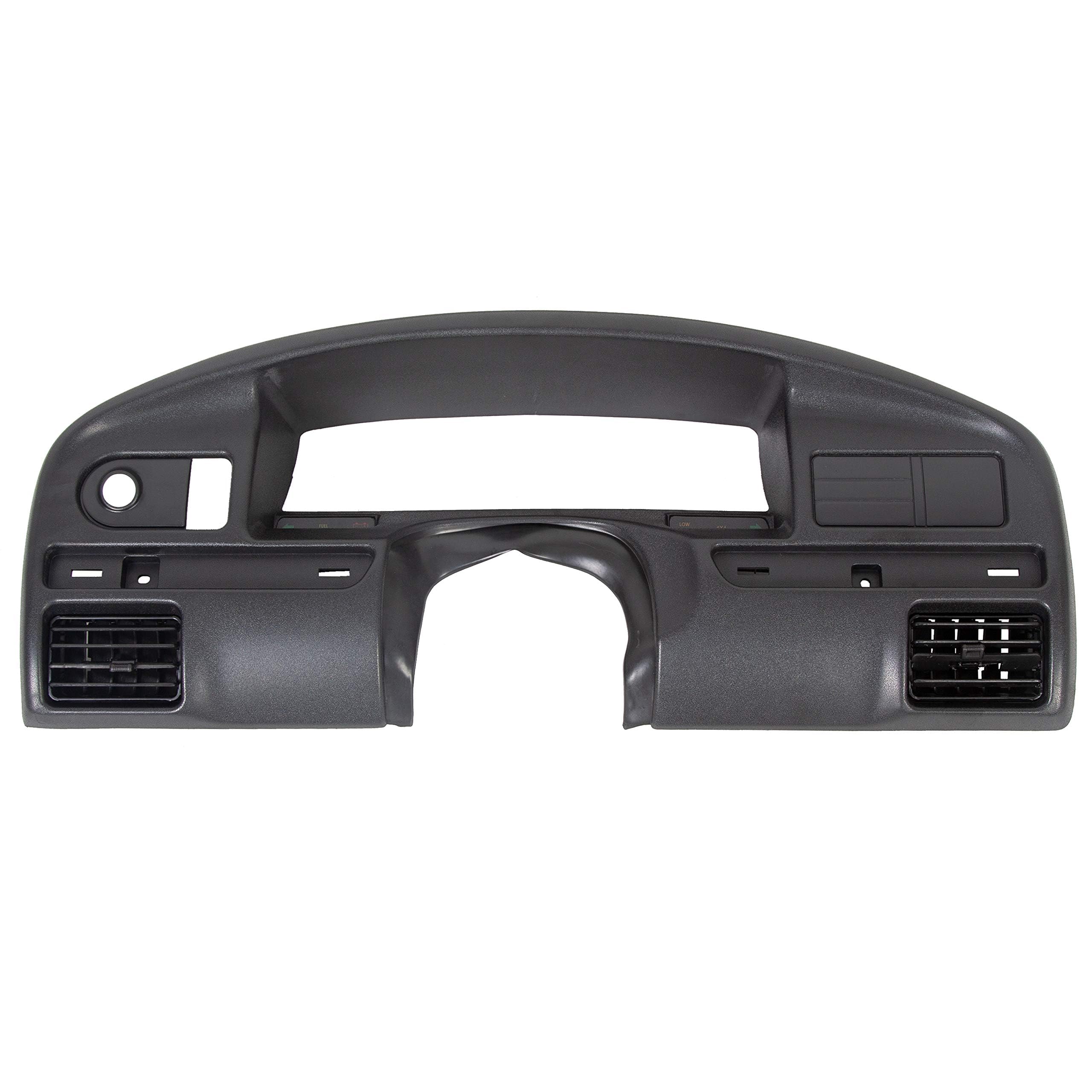 HECASA Dash Panel Bezel Cover Compatible with 1992-1997 Ford F250 F350 Bronco Replacement for F2TZ-15044D70-A (Gas Engines ONLY)