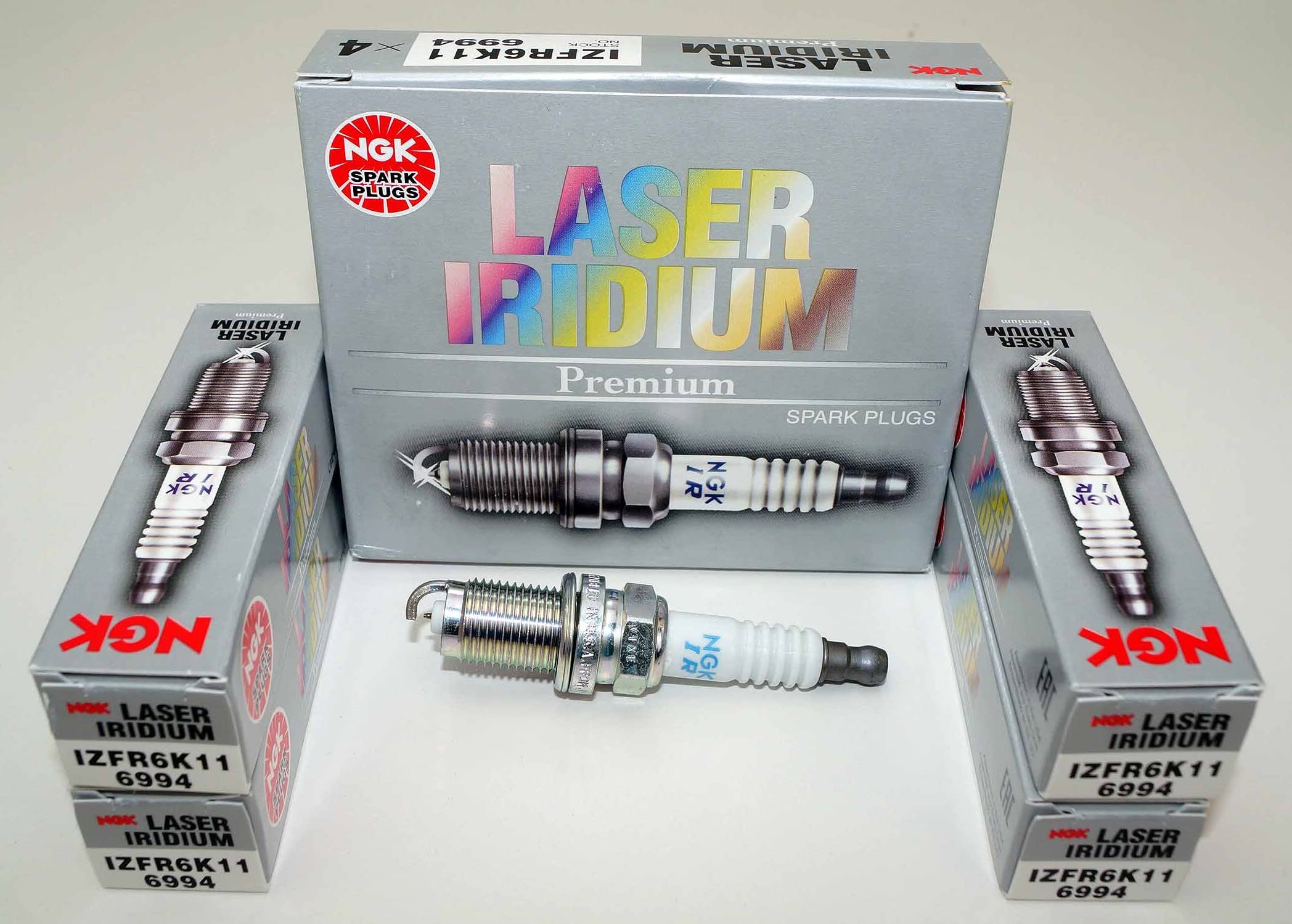 Ngk Spark Plug Izfr6K11- Set Of 4