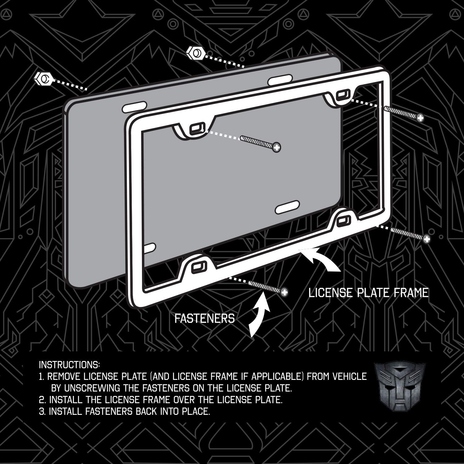Pilot Trf-0901E Transformer License Plate Frame