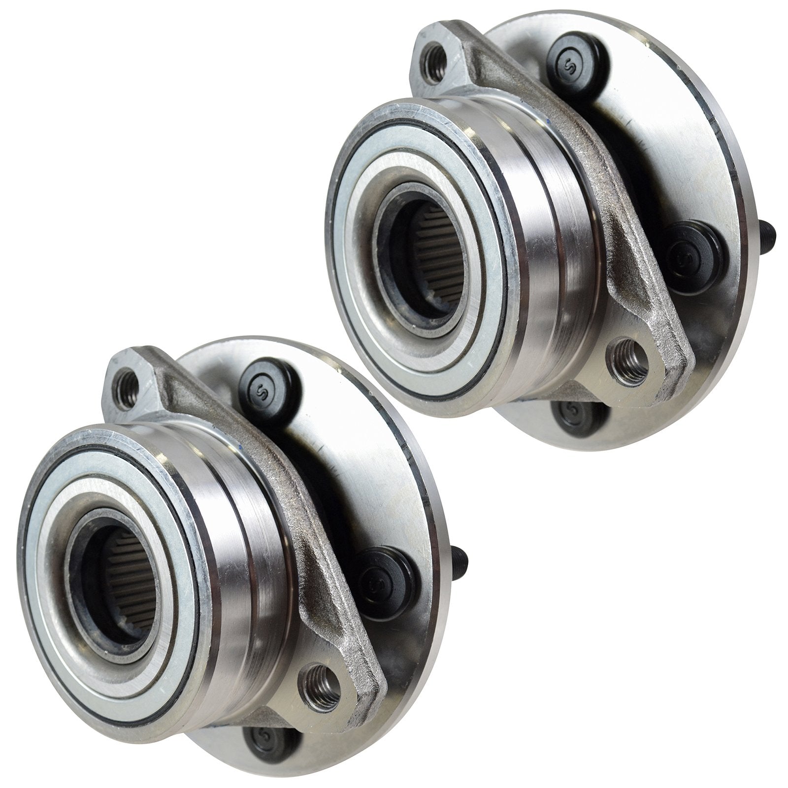 Trq Front Wheel Hub Bearings Assembly Set Compatible With 1996-2007 Ford Taurus 1995-2002 Lincoln Continental 1996-2005 Mercury