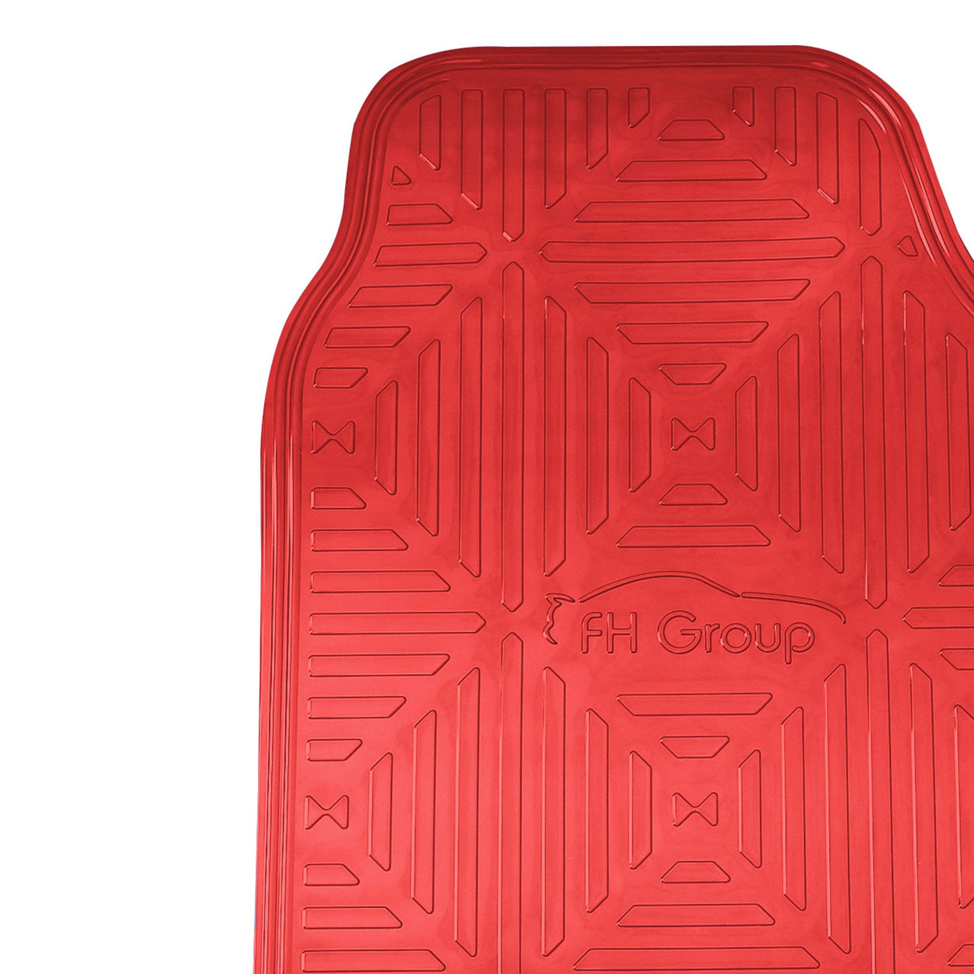 Fh Group Automotive Floor Mats - Heavy-Duty Metallic Rubber Floor Mats For Cars, Universal Fit Full Set, Climaproof Floor Mats,