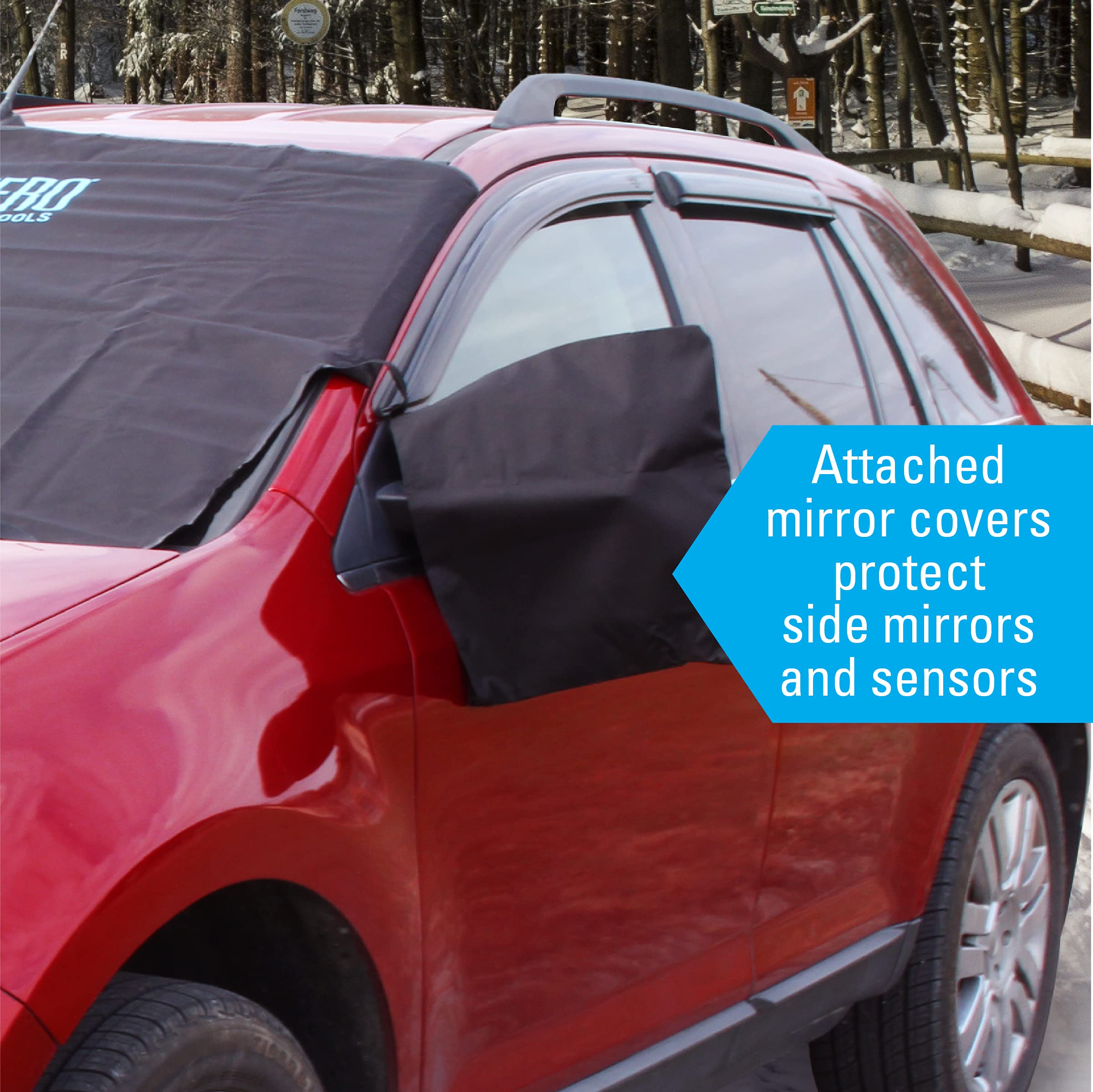 Subzero 17540Pb Arctic Defense Car Windshield Cover For Ice And Snow, Car Snow Cover With Side Mirror Covers, (61'' W X 42'' H)