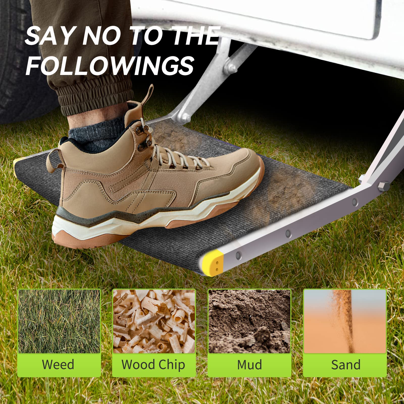Rvmate Rv Step Rugs 22 Inch Rv Step Covers Wrap Around Radius Steps With Snap Fasteners Quickly To Release And Fit, 3 Packs