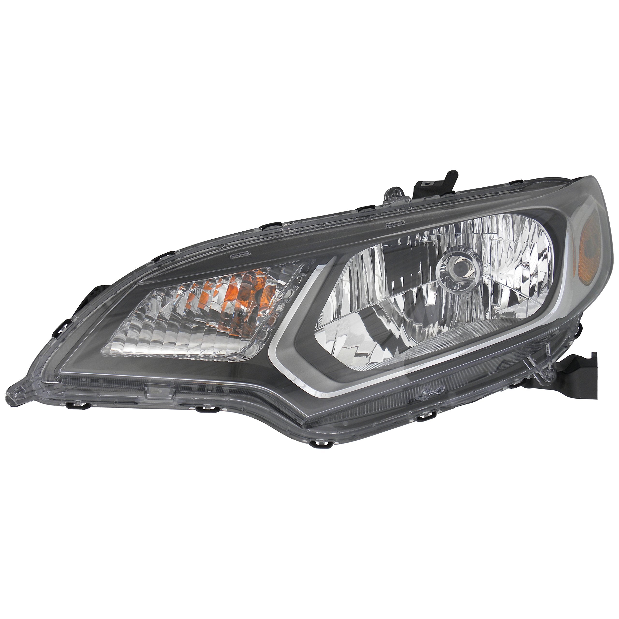 Headlight Replacement For Honda Fit 2015 2016 Dot/Sae Compliant Halogen Headlamp Assembly With Bulbs, Left/Driver Side 33150-T5A-A01 / Ho2502160
