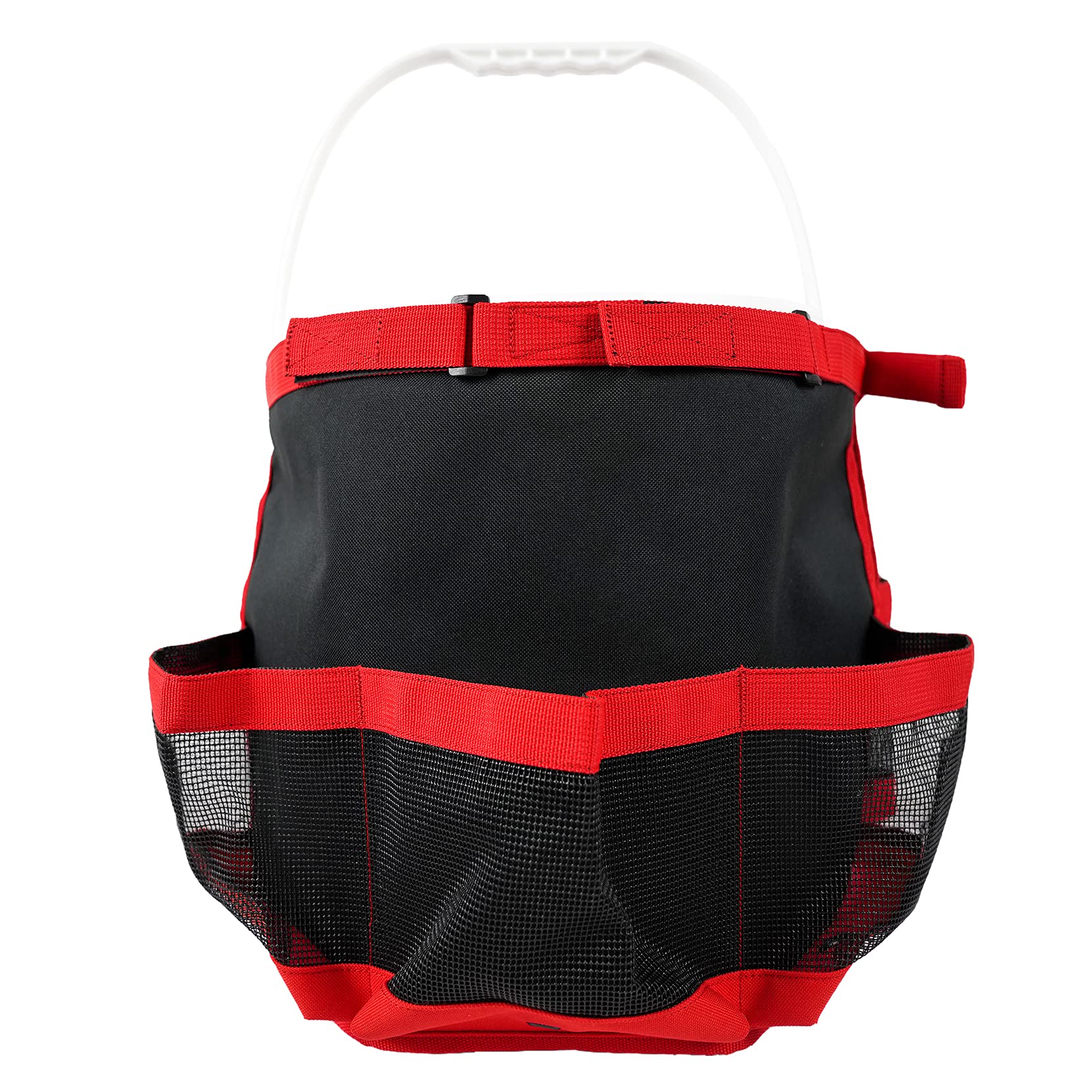 Melotough Bucket Idea Bucket Wash Tool Organizer For Garden Tools Fit 3.5 To 5 Gallon Bucket (Red)