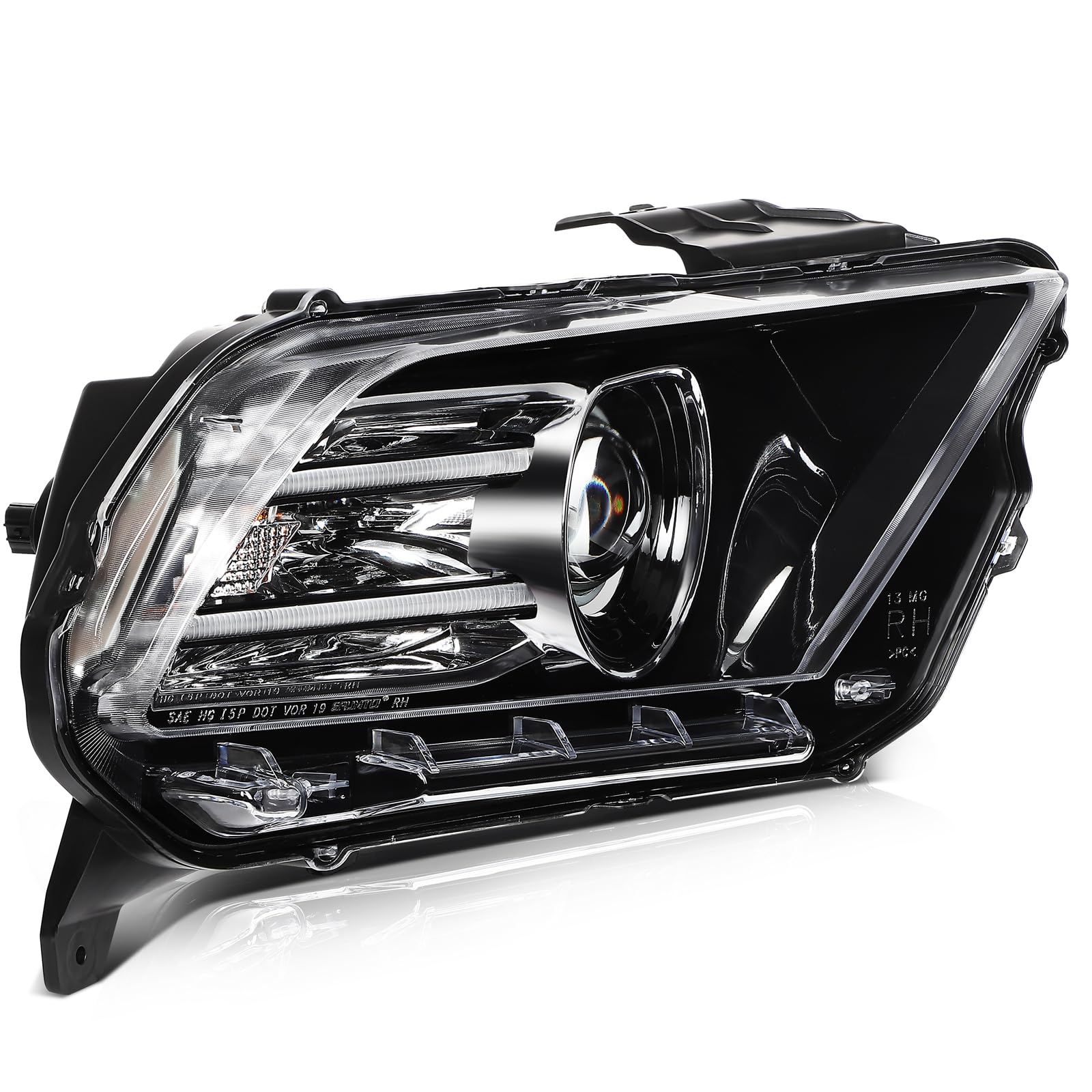 LBRST Headlight Fit 2013-2014 for Mustang Right Headlight Assembly FO2519113