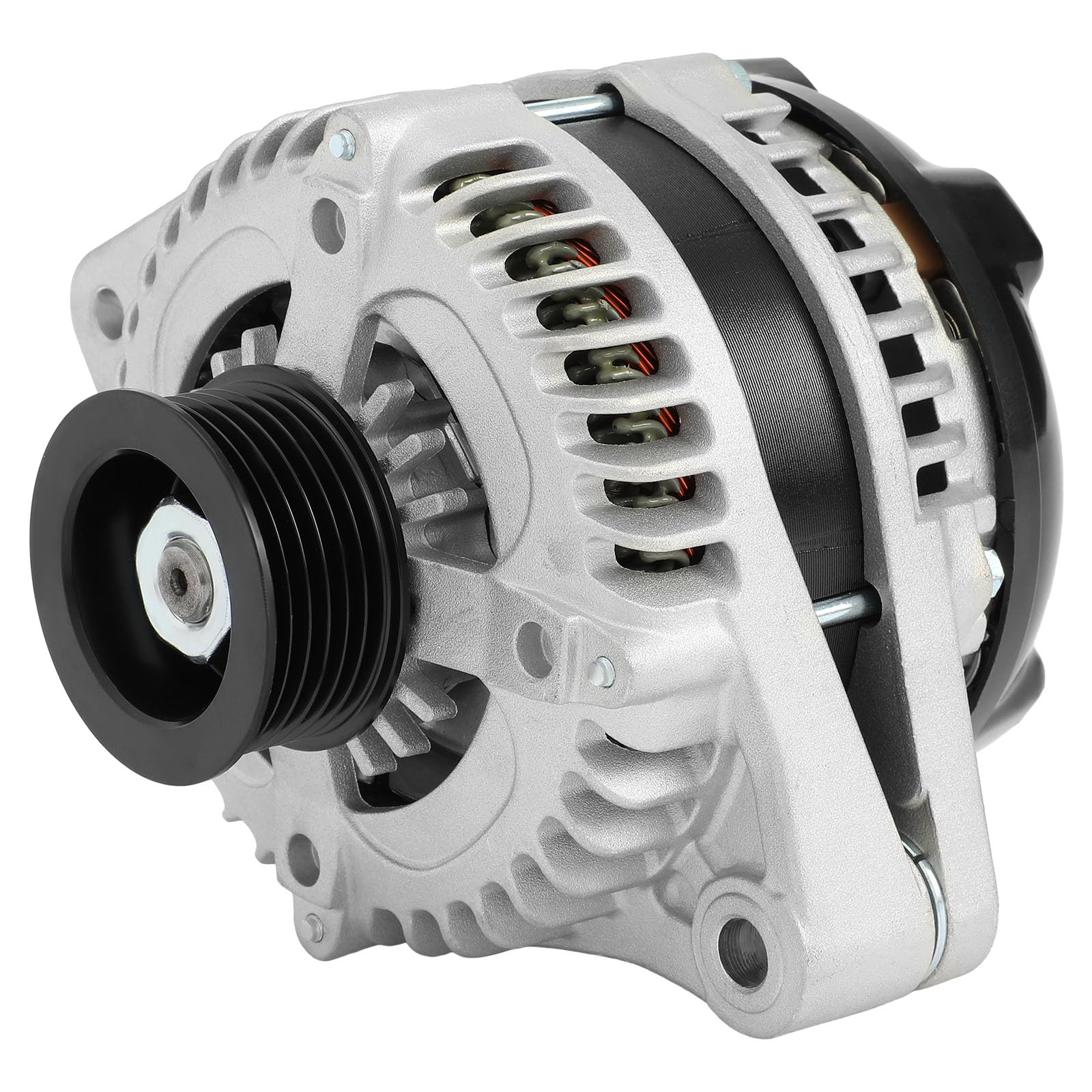 SCITOO Alternator Fit for Honda for Accord 2004-2007 V6 3.0L 12V 130Amp CW 6-Groove Pulley Replace# 11030N 31100-RCB-Y02 104210-
