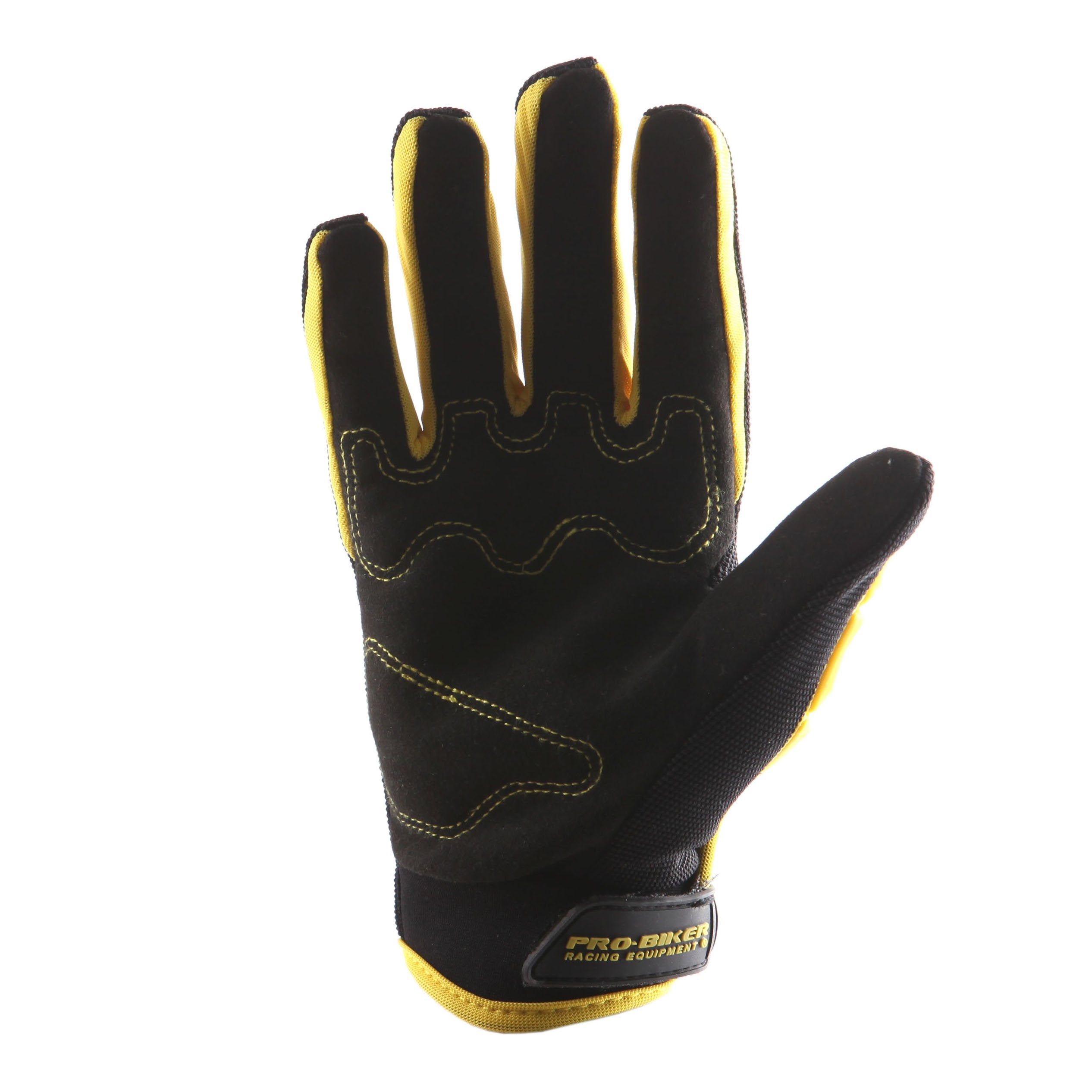 1Storm Youth Motocross Gloves Motorcycle Bmx Mx Atv Dirt Bike Bicycle Skeleton Cycling Kids Gloves Yellow
