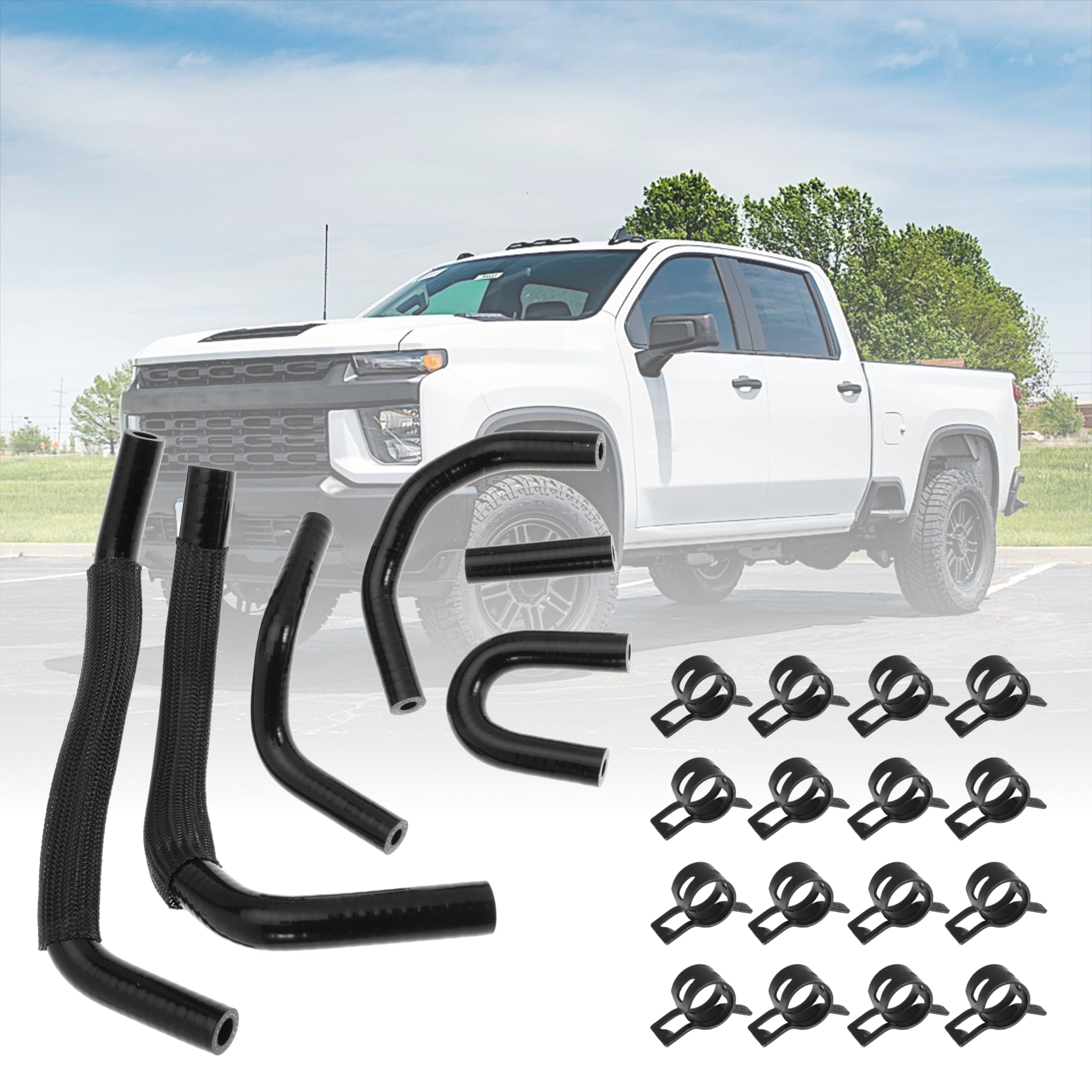 Low Pressure Fuel Line Kit Replace 12625277 97321372 97321375 97321374 97321373 94013125 2004.5-2005 6.6L For LLY Duramax 2500HD