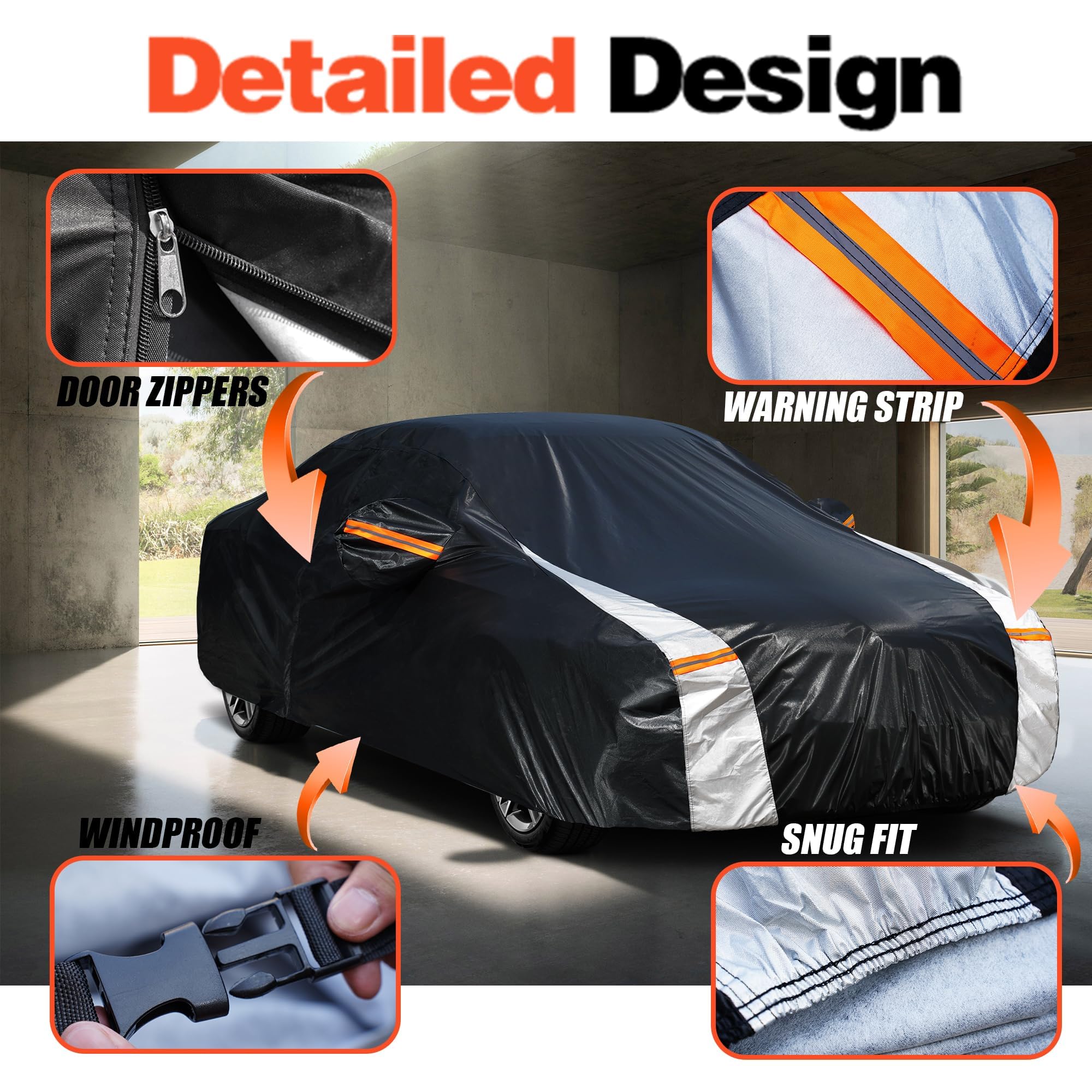 Car Cover For Chevrolet Malibu (1997-2025) All-Weather Outdoor Waterproof Rain Snow Uv Sun Protector Full Exterior Weatherproof.