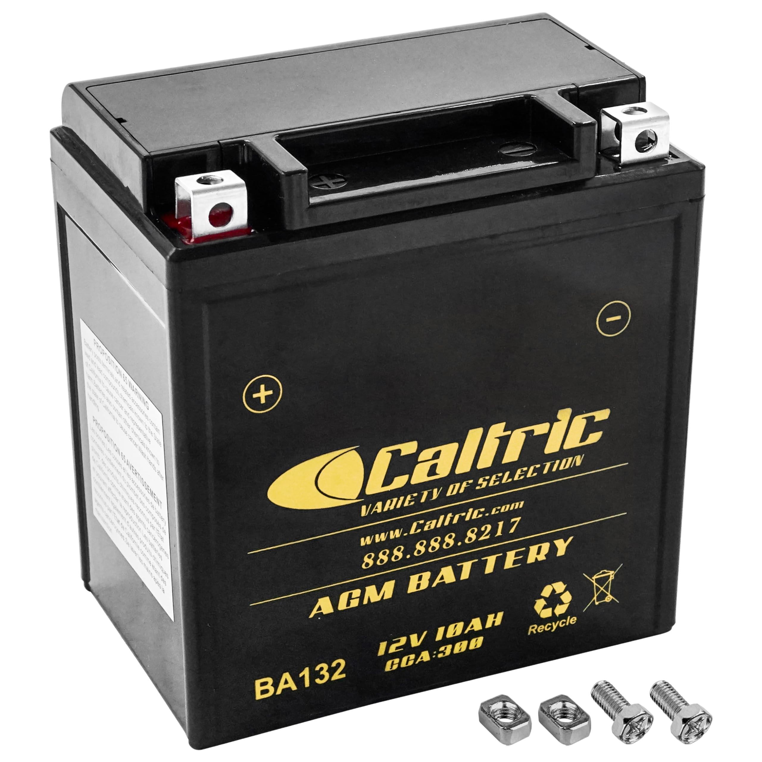 Caltric AGM Battery Compatible with Kawasaki Bayou 250 KLF250A 2006 2007 2008 2009 2010 2011