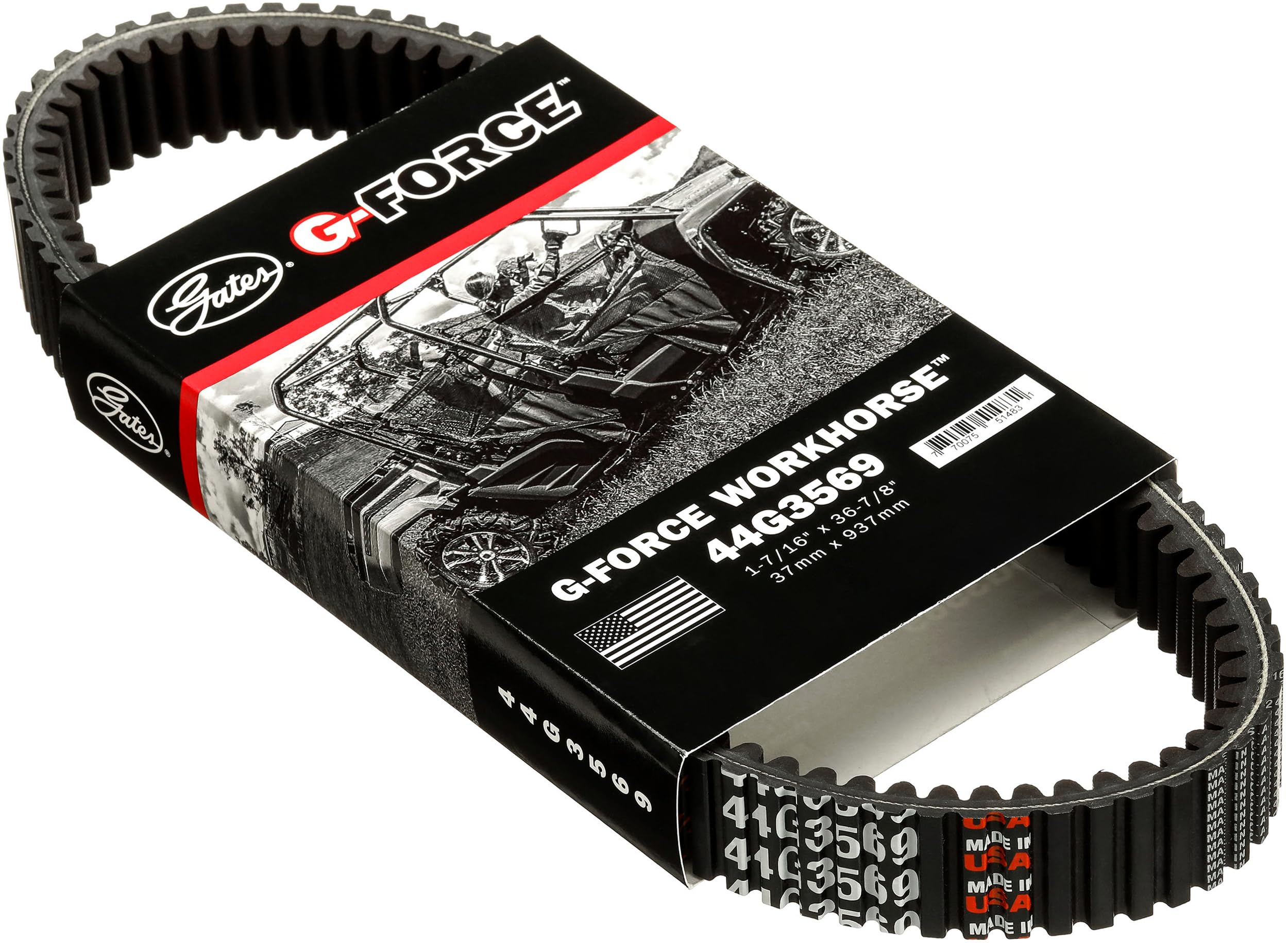 Gates 44G3569 G-Force WorkHorse Continuously Variable Transmission (CVT) Belt