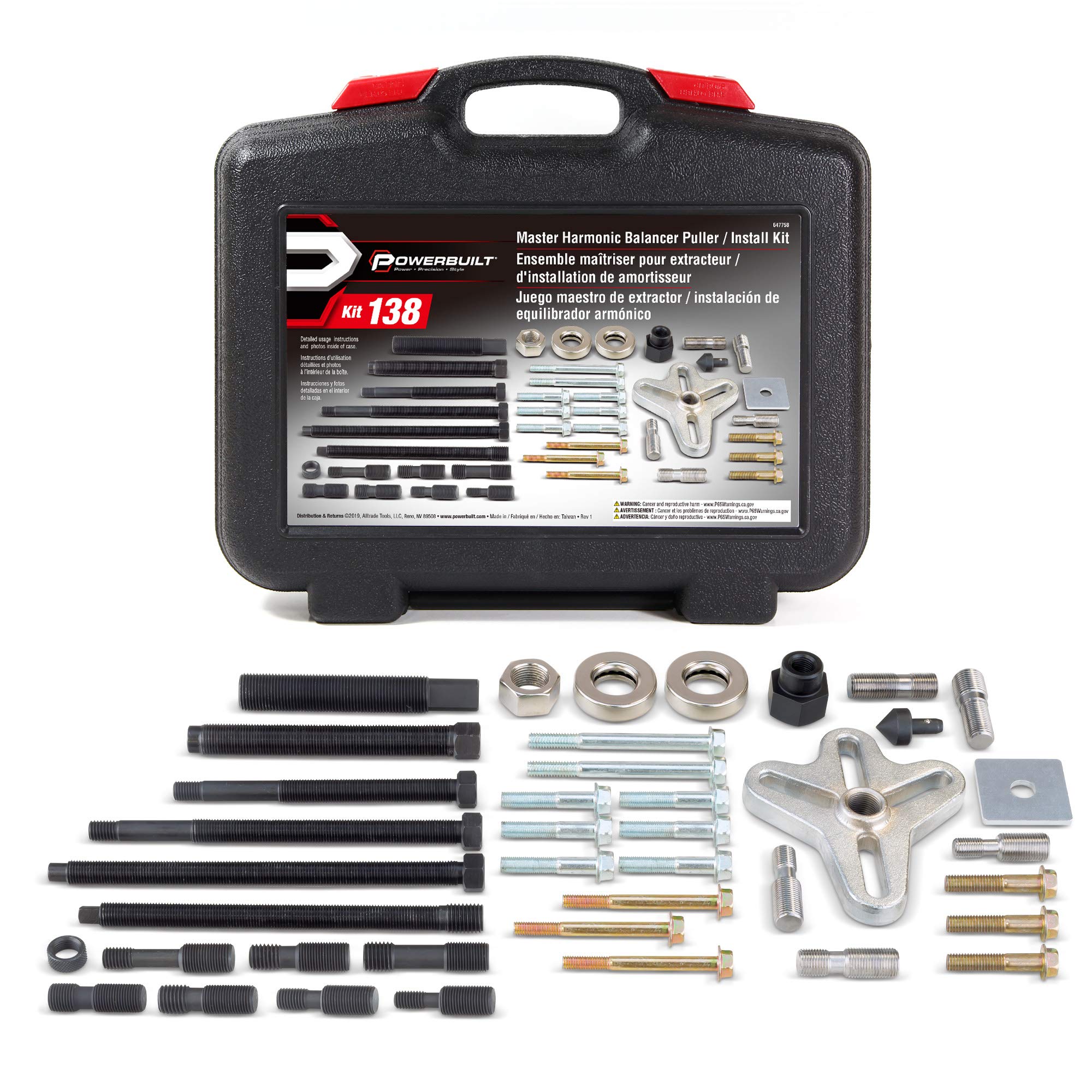 Powerbuilt Harmonic Balancer Puller & Installer, Specialty Tools Car Engine & Vehicle Drive Train, Crankshaft, Pulleys, And Gear