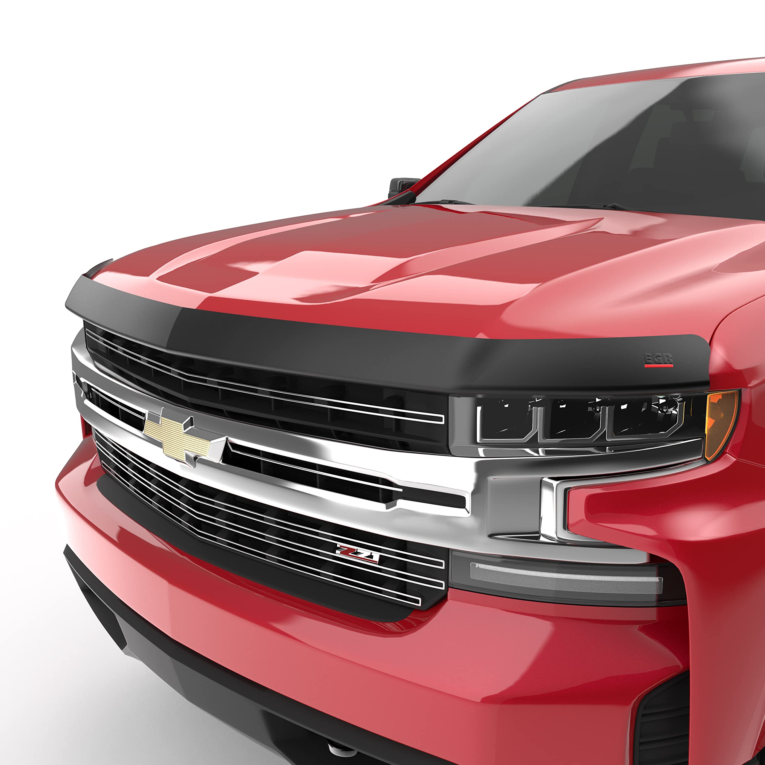 EGR 301695 SuperGuard Hood Guard Bug Deflector Protector, Matte Black Finish, Compatible with Select Chevrolet Silverado All Cab