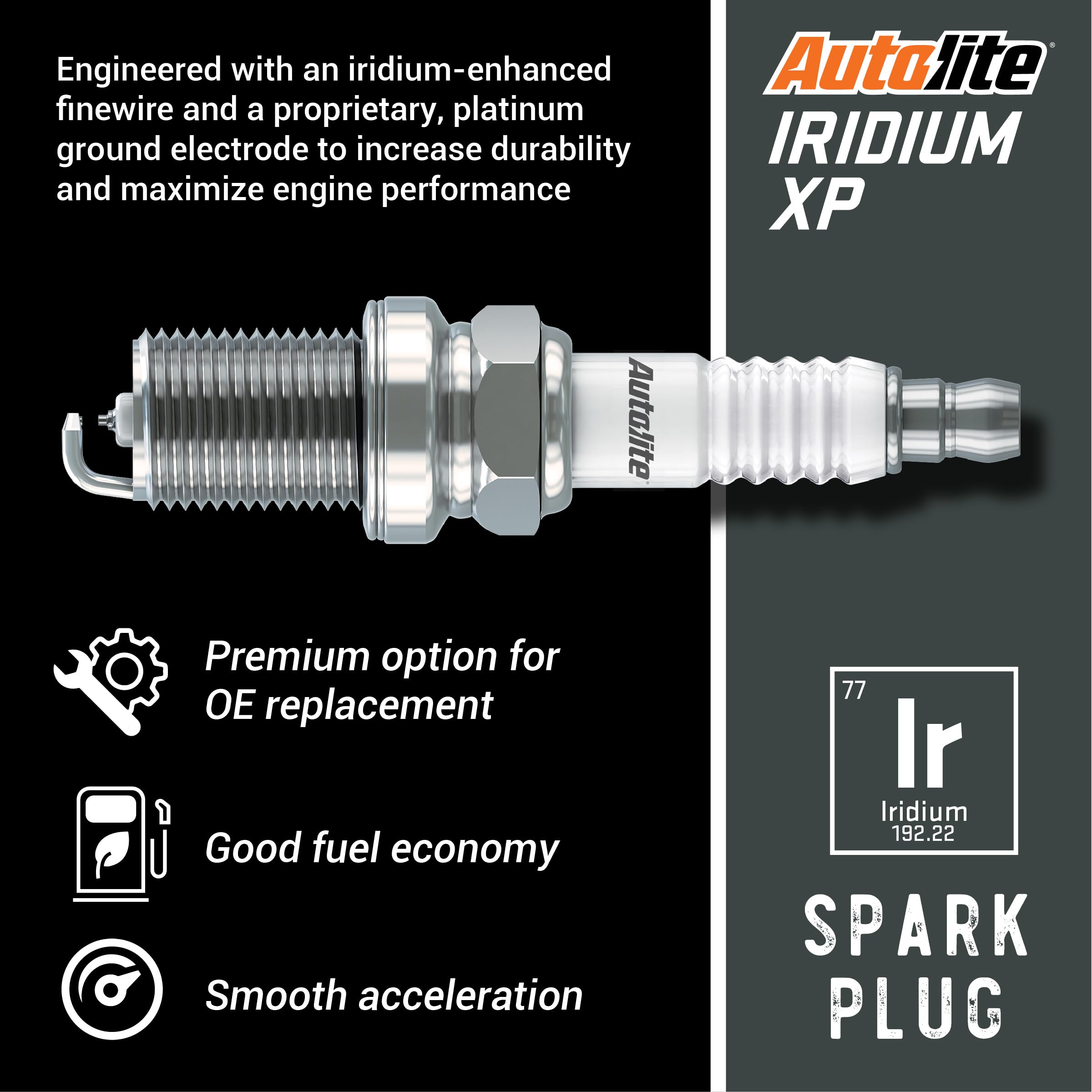 Autolite Iridium Xp Automotive Replacement Spark Plugs, Xp5682 (4 Pack)