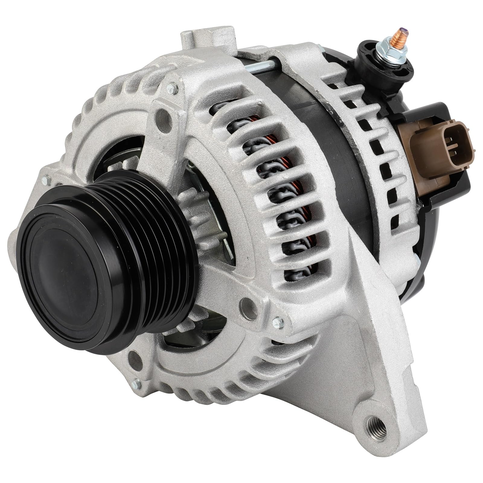 SCITOO Alternator Fits for Toyota for Camry 2.5L 2010-2011 12V 100Amp CW 4-Groove Pulley High Output Alternator 27060-0V070 1140