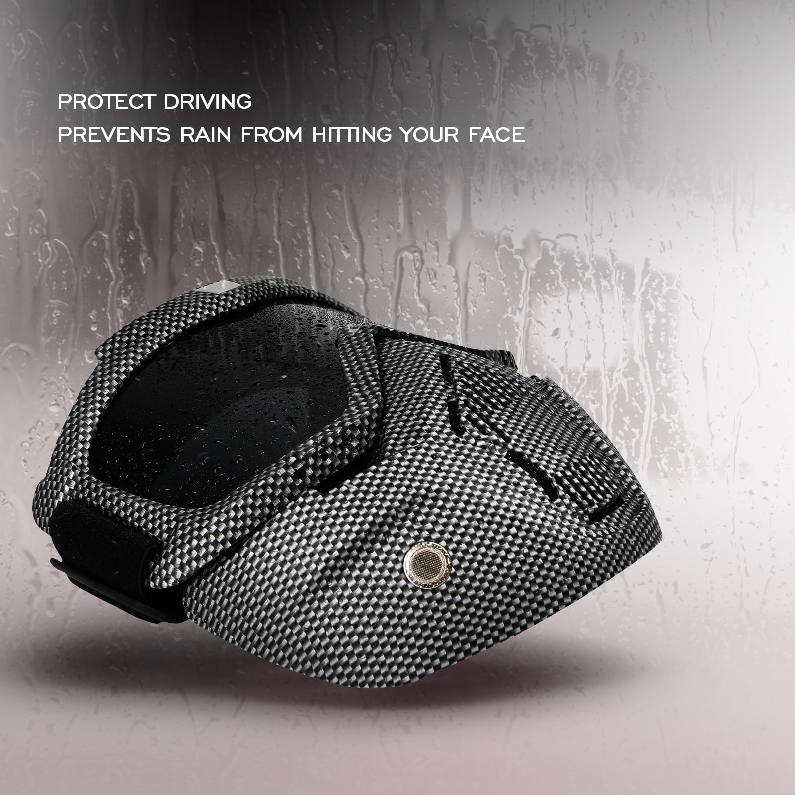 GGBuy Motorcycle Goggles with Removable Face Mask, Anti-Fog, Medium, Black