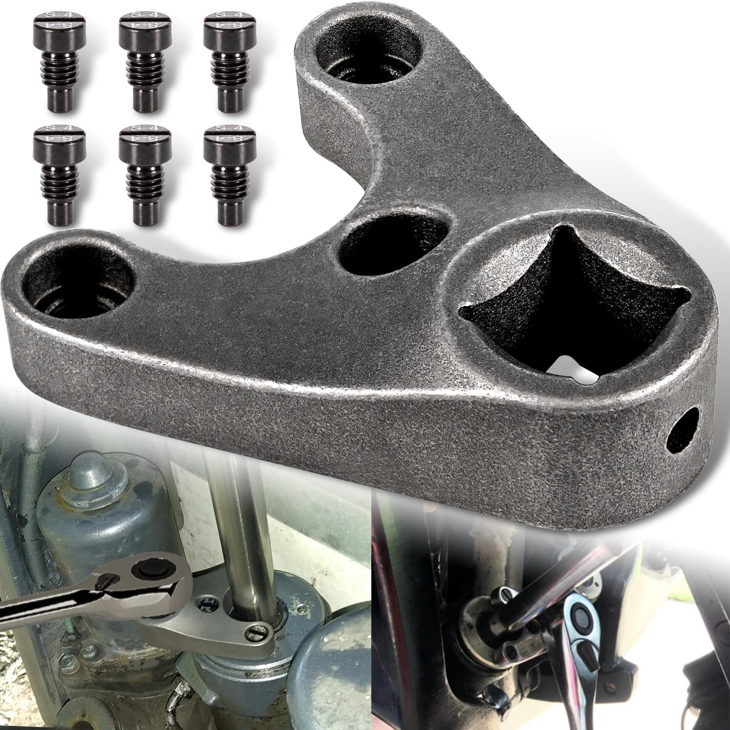 Trim/Tilt Pin Wrench MT0004-38mm X 4mm with S-4 Pins, Fits for Seastar Steering Cylinders, 4 Stroke Yamaha V6 & Non-VMAX 2 Strok
