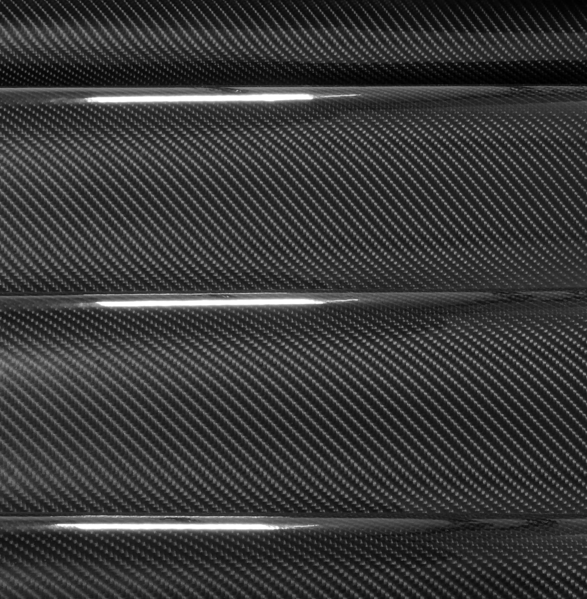 VViViD High Gloss Black Carbon Fiber Vinyl Wrap 2ft x 5ft - Cast Vinyl, Realistic 3D Look, Model BlackTechArt2VD8