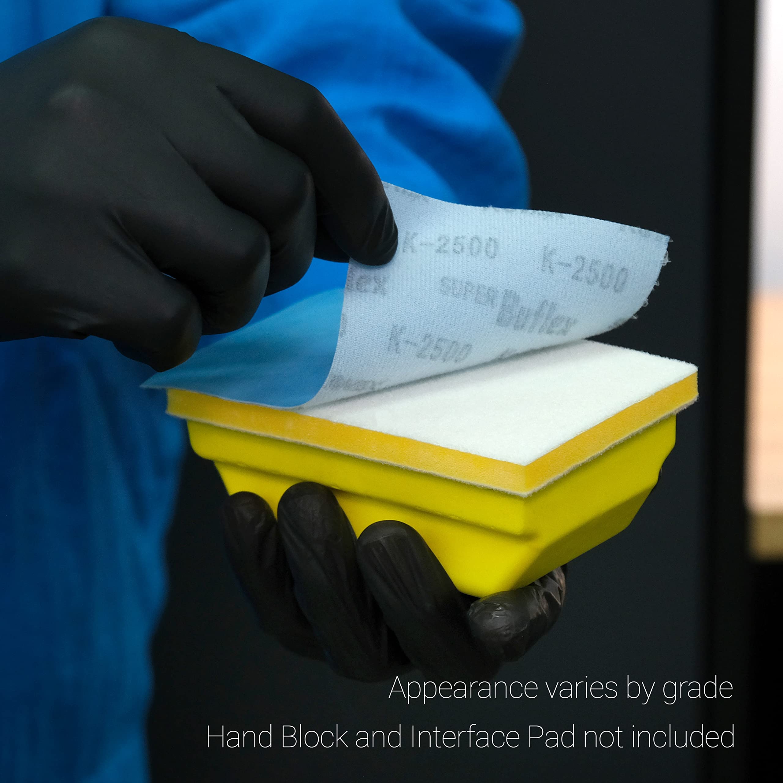 Super Buflex Flexible Dry Sanding Sheets, Green K-2000, Hook & Loop, 191-1532, 25 Sheets