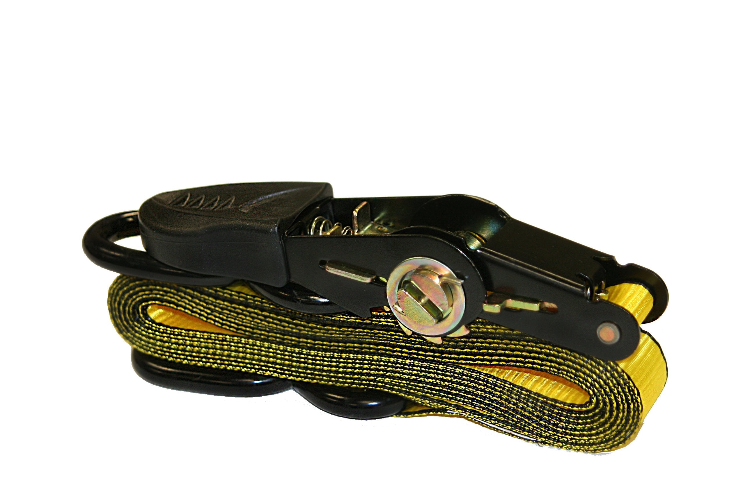 Everest Premium Ratchet Tie Down - 4 Pk - 1 In - 10 Ft - 300 Lbs Working Load - 900 Lbs Break Strength - Cambuckle Alternative -