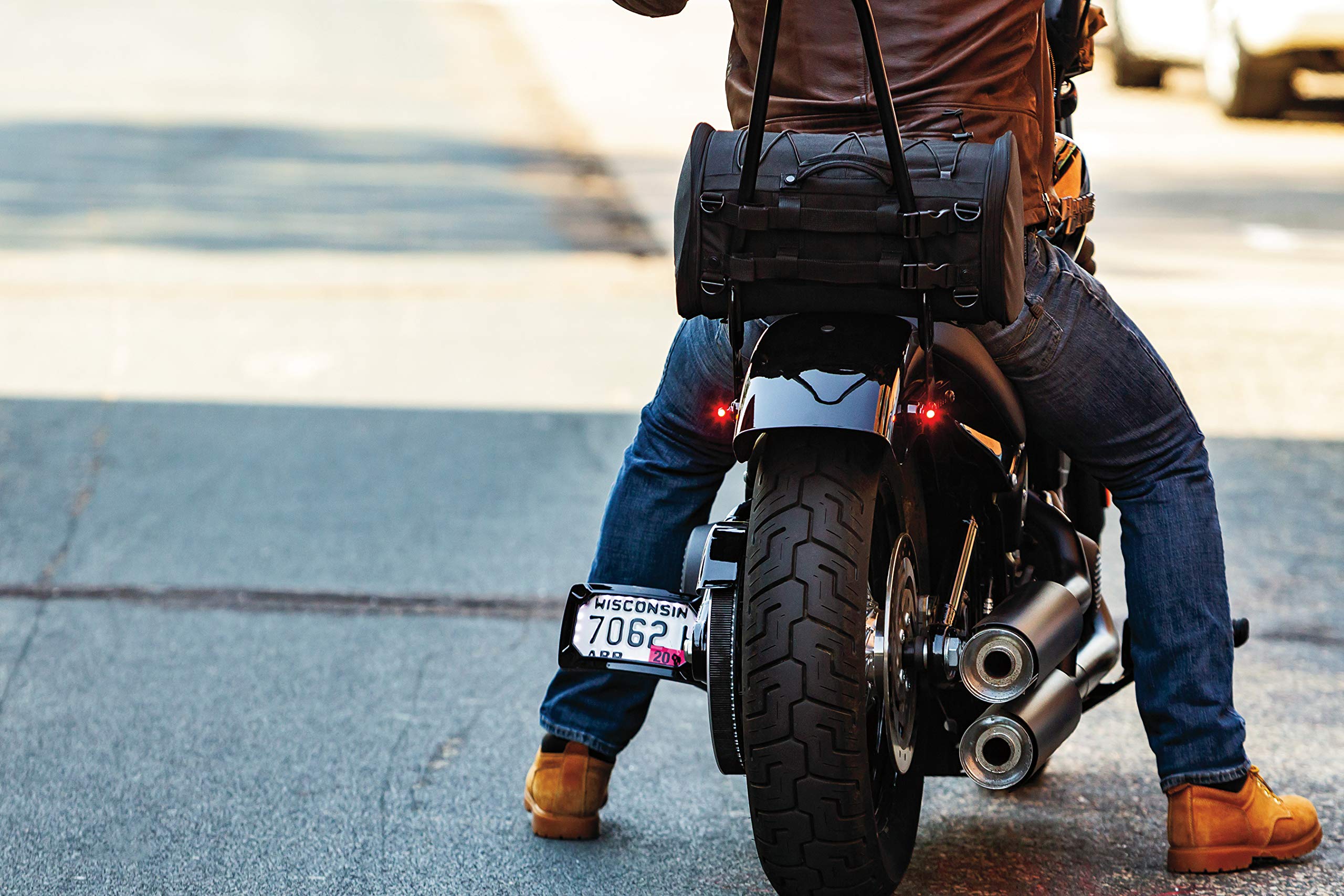Kuryakyn-2575 Motorcycle Lighting, Red (Clear Lens)