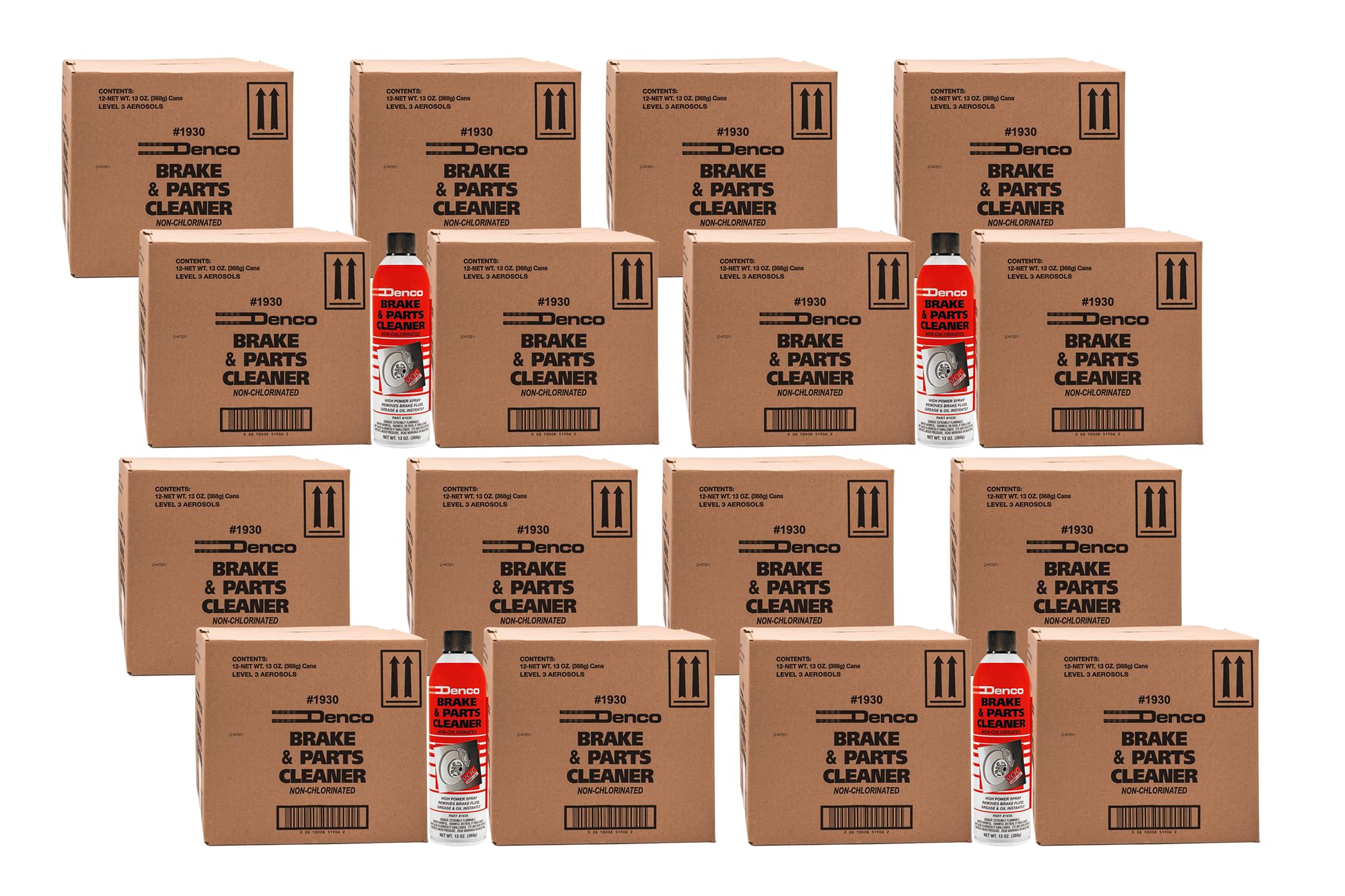 Denco #1930 Brake & Parts Cleaner - 13 OZ Net Wt - 15.3 FL OZ - 12 to 88 Pack (192) 