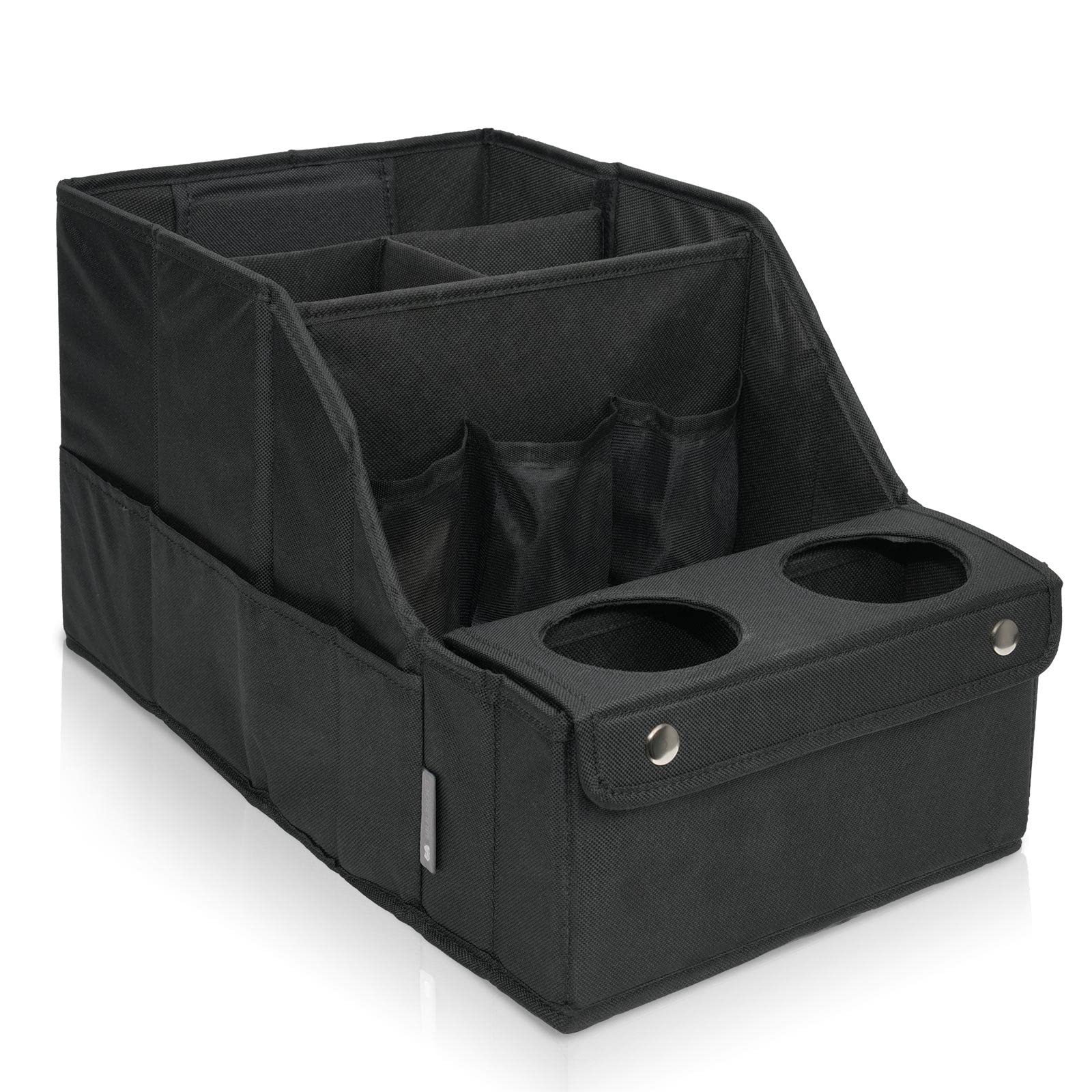 Mulisoft Car Seat Organizer- Backseat Car Organizer With 11 Storages Compartments And 2 Cup Holders, Organizers And Storage, Front Seat For Travel Kids,Black