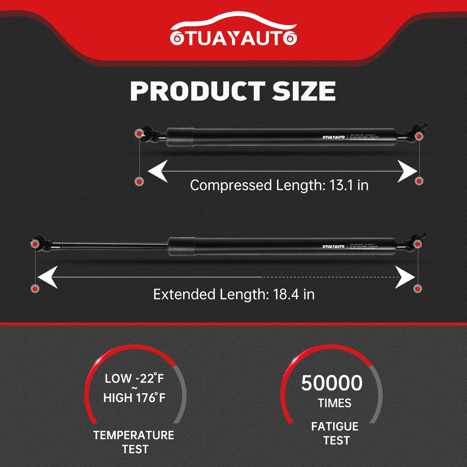 Otuayauto Rear Hatch Liftgate Struts Shock Replacement For 1999-2004 Jeep Grand Cherokee Wj Tailgate Lift Support - 55137023Ac 4