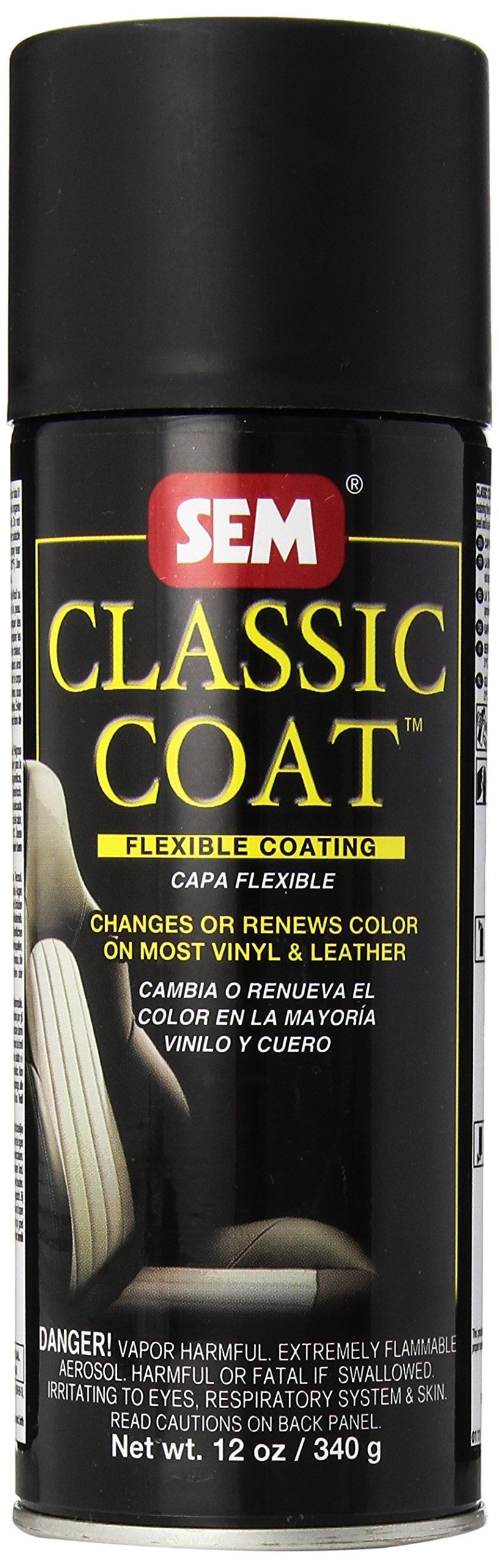 SEM Limo Flat Black Classic Coat - 12 oz. Vinyl, Model 17503
