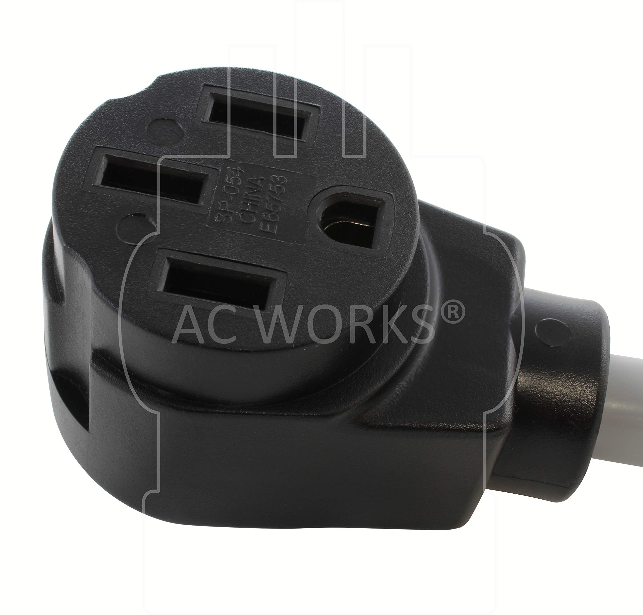 Ac Works Electric Vehicle Charging Adapter For Tesla Use (L15-20 20A 250V 3-Phase To Tesla)