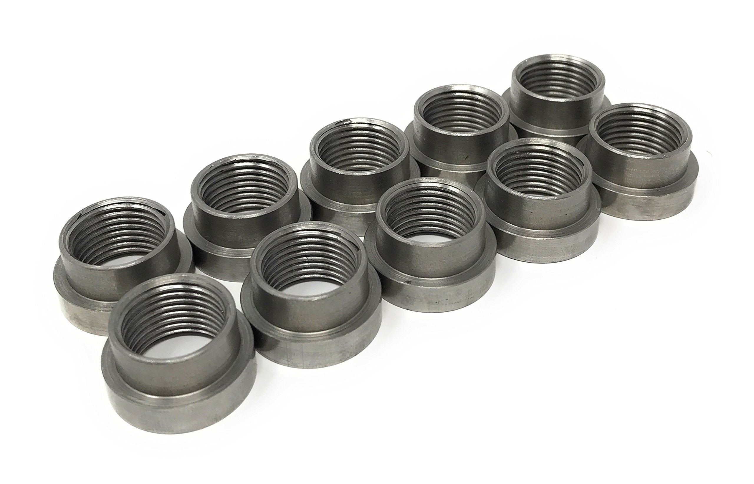 O2 Oxygen Sensor Fitting Plugs Or Weld Bungs (10 Steel Stepped Bungs, M18 X 1.5)…