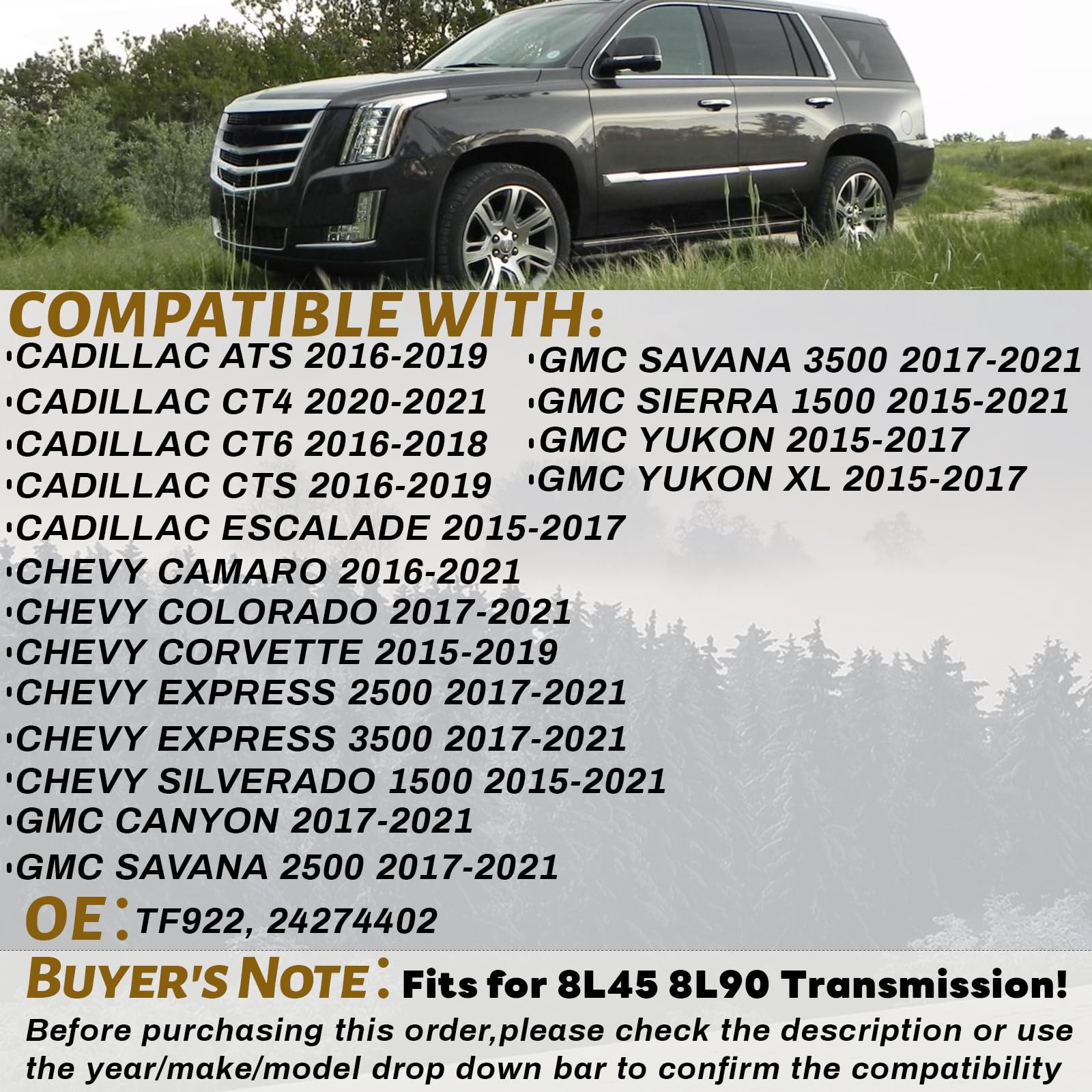 4L60E Transmission Filter with Gasket Kits Compatible with Chevy T-ahoe B-lazer S-ilverado 1500 2500 G-MC S-avana S-ierra Y-ukon