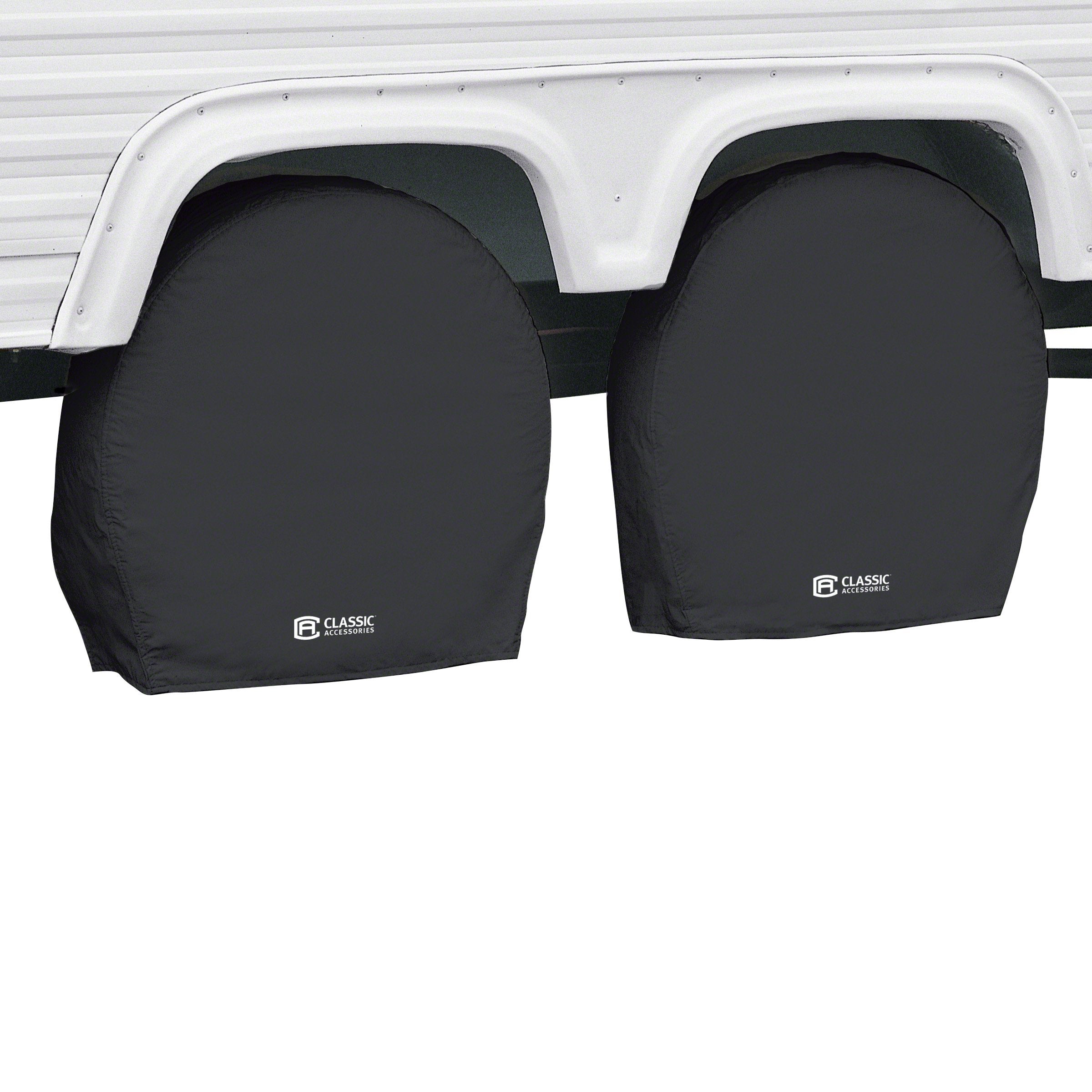 Classic Accessories Over Drive Rv Wheel Covers, Wheels 30''-33'' Diameter, 9'' Tire Width, Black