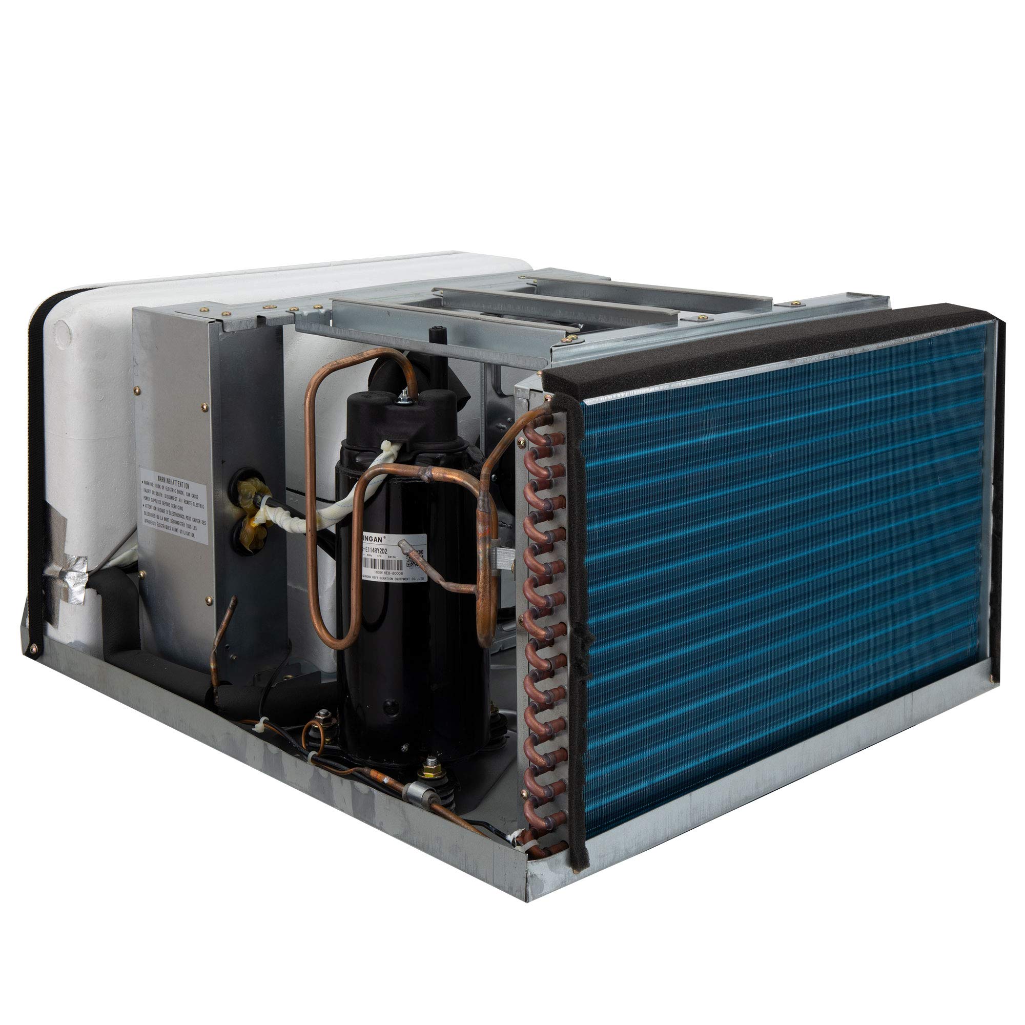 Recpro Rv Air Conditioner 15K Ducted Or Non-Ducted | Quiet Ac | 110-120V | Heat Pump And Cooling | Easy Install | All-In-One Unit | For Camper, Fifth Wheel, Food Trucks (Ducted, Black)