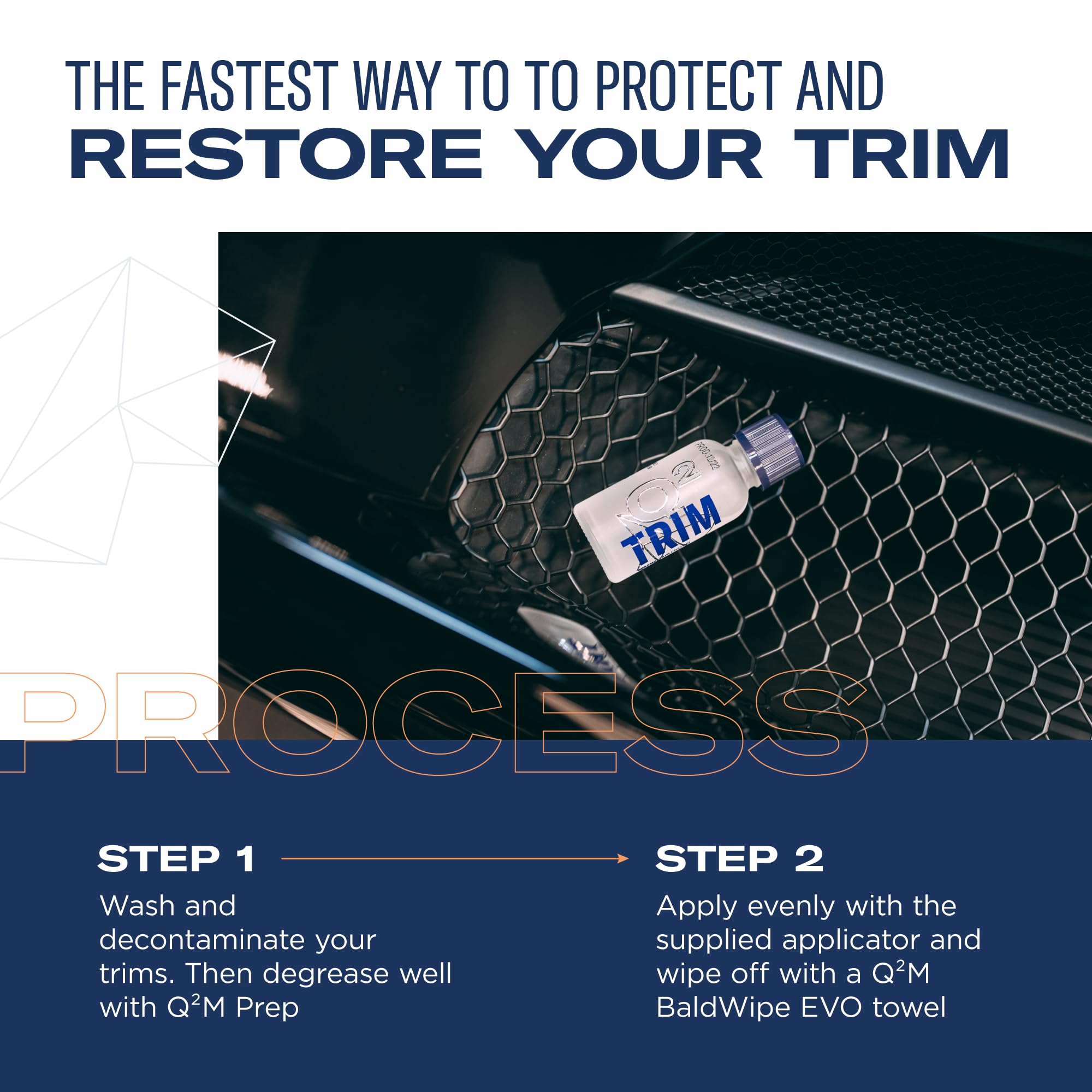 Gyeon Trim EVO 30ml - Black Trim Restorer & Hydrophobic Coating for Plastic, Model GY-0308