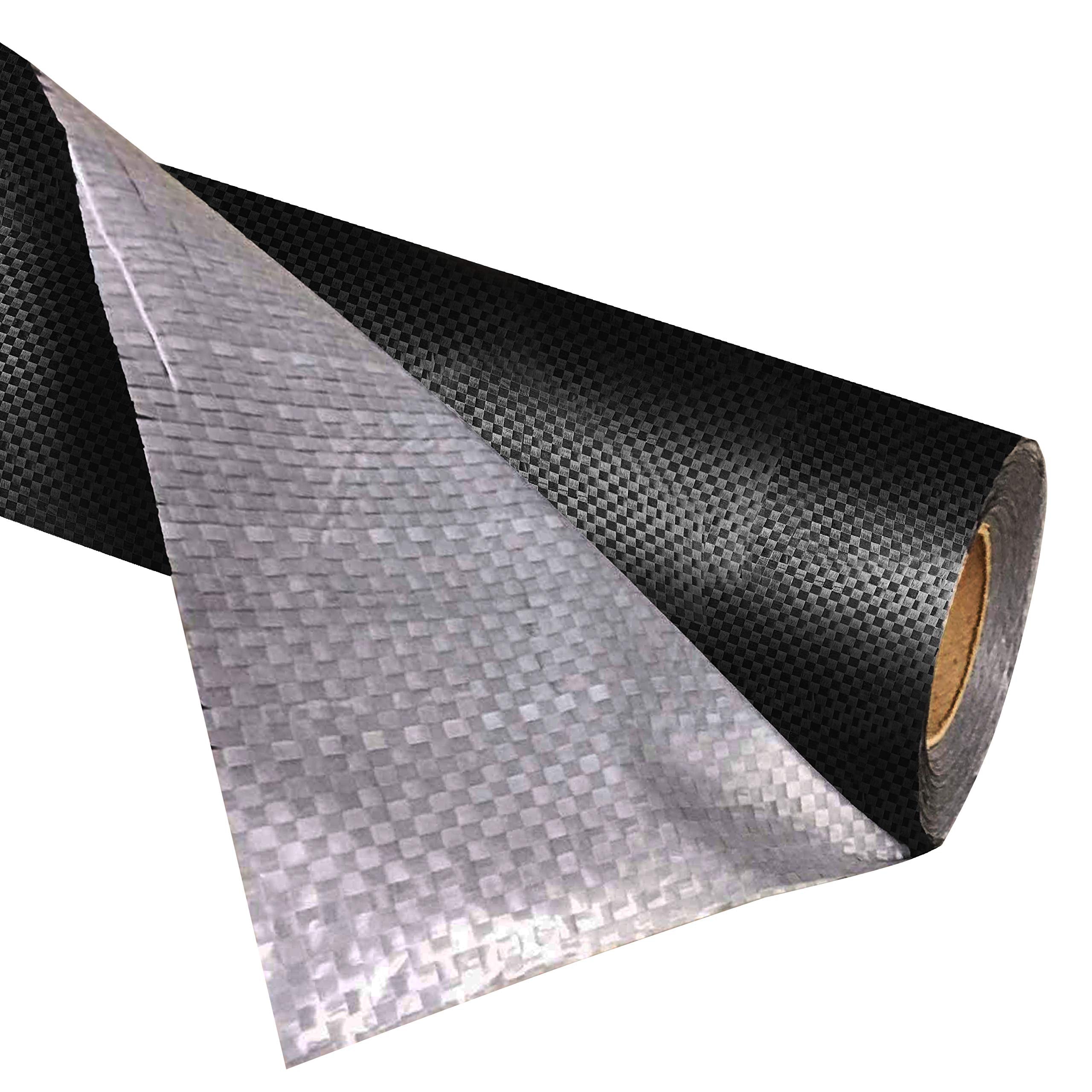 Lumintrail Mobile Home Underbelly Wrap Repair - 48"x14ft Durable Black Polyethylene Vapor Barrier for RVs, Trailers, Campers with Keychain Light