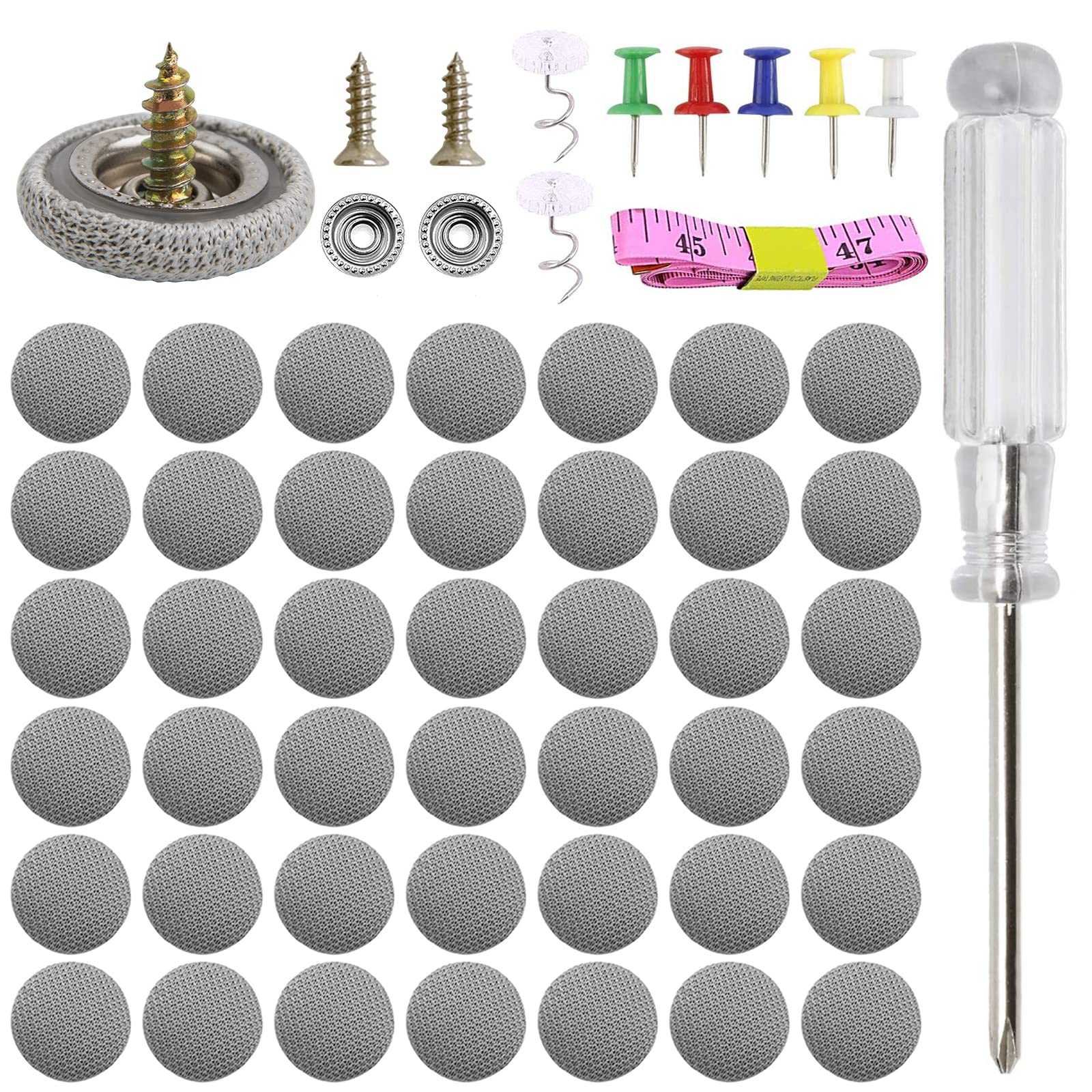 80 Set Car Roof Headliner Repair Kit, 402 Pcs Rivets Repair Button,Auto Roof Snap Rivets Retainer for Interior Ceiling Cloth Fix
