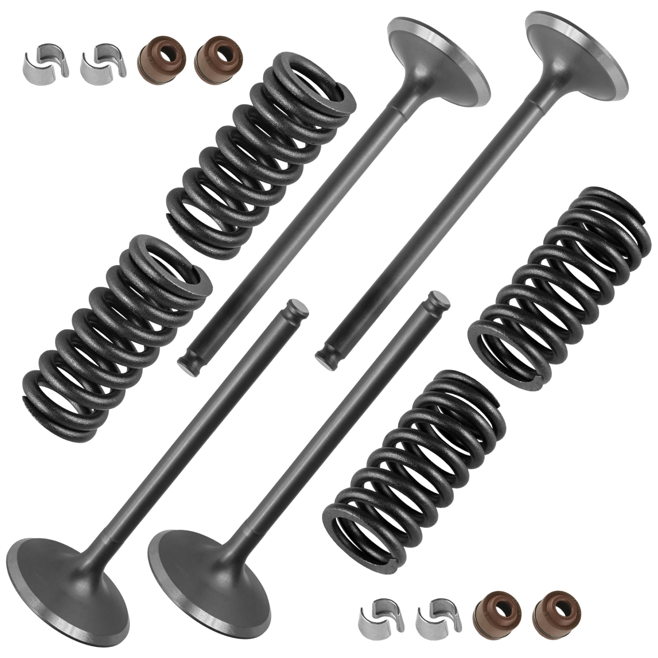 Caltric Ex. Valve Kit Compatible with Honda CRF250R 2004-2007 / CRF250X 2004-2009 2012 2015 2016 2017