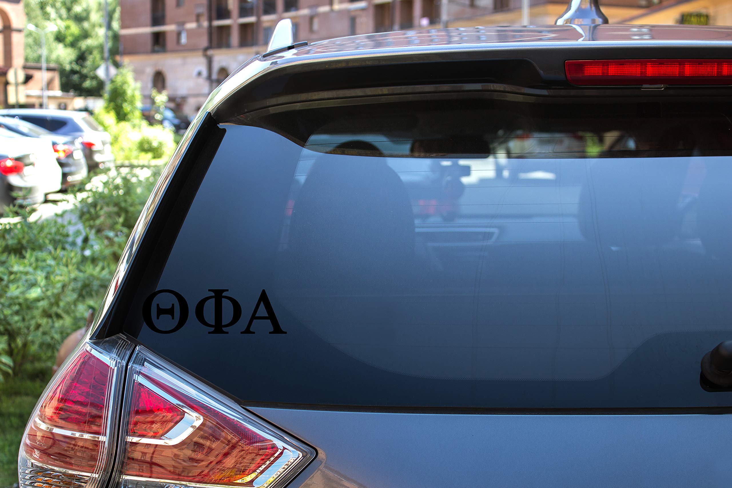 Pro-Graphx Theta Phi Alpha Greek Sorority Sticker Decal, 2.5 Inches Tall, Black