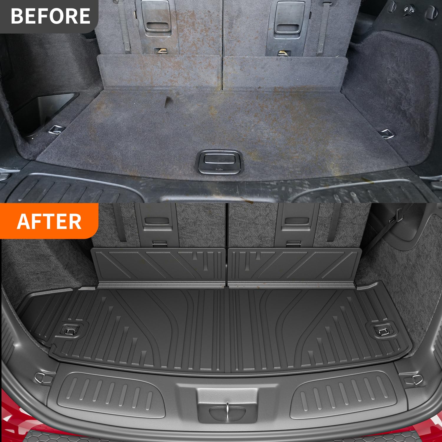 powoq Trunk Mat for 2016-2026 Dodge Durango 6&7 Seats - TPE Cargo Liner Replacement