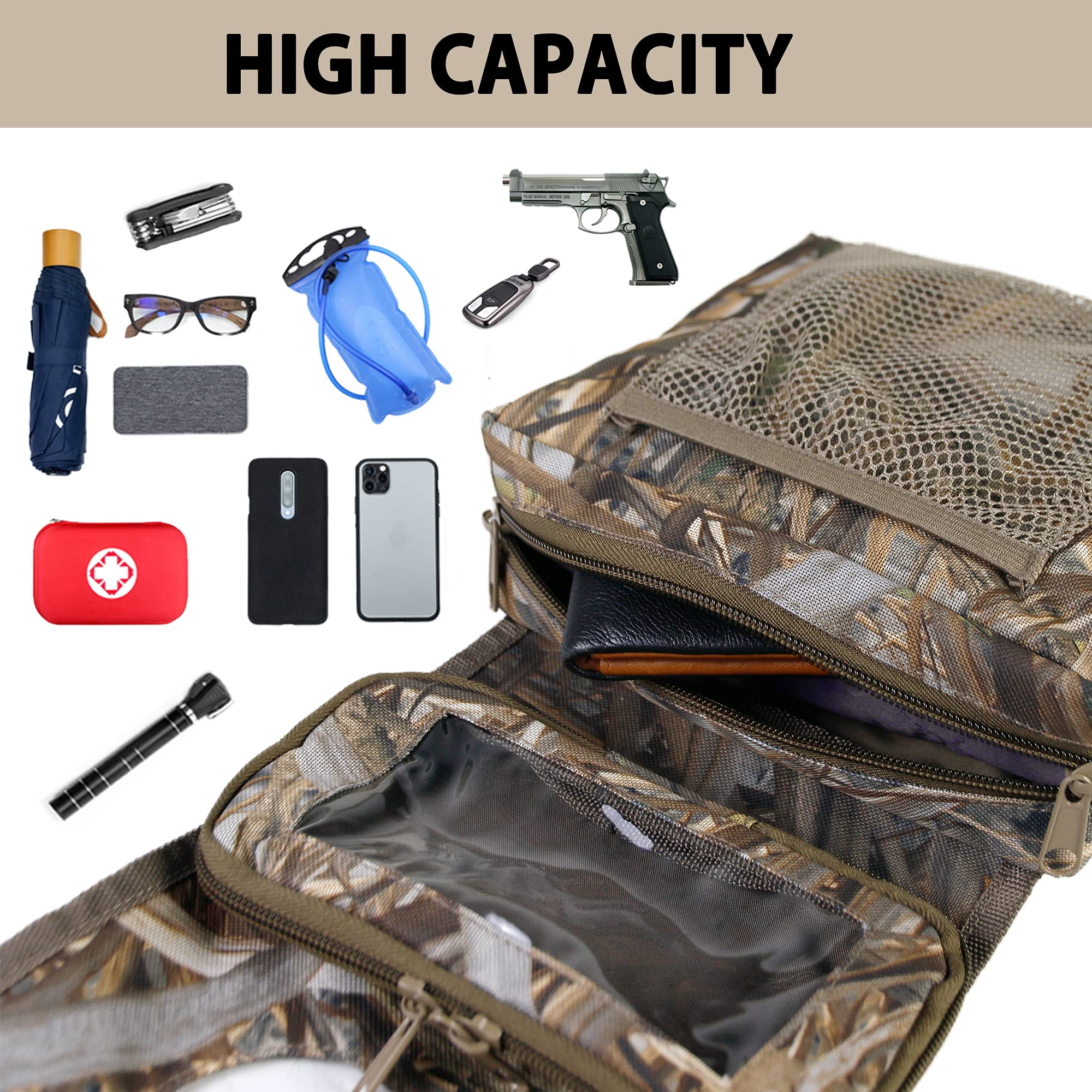 MYDAYS ATV Saddle Bag - Cargo Tank Phone Bag - One Size - Polyester - Camo1