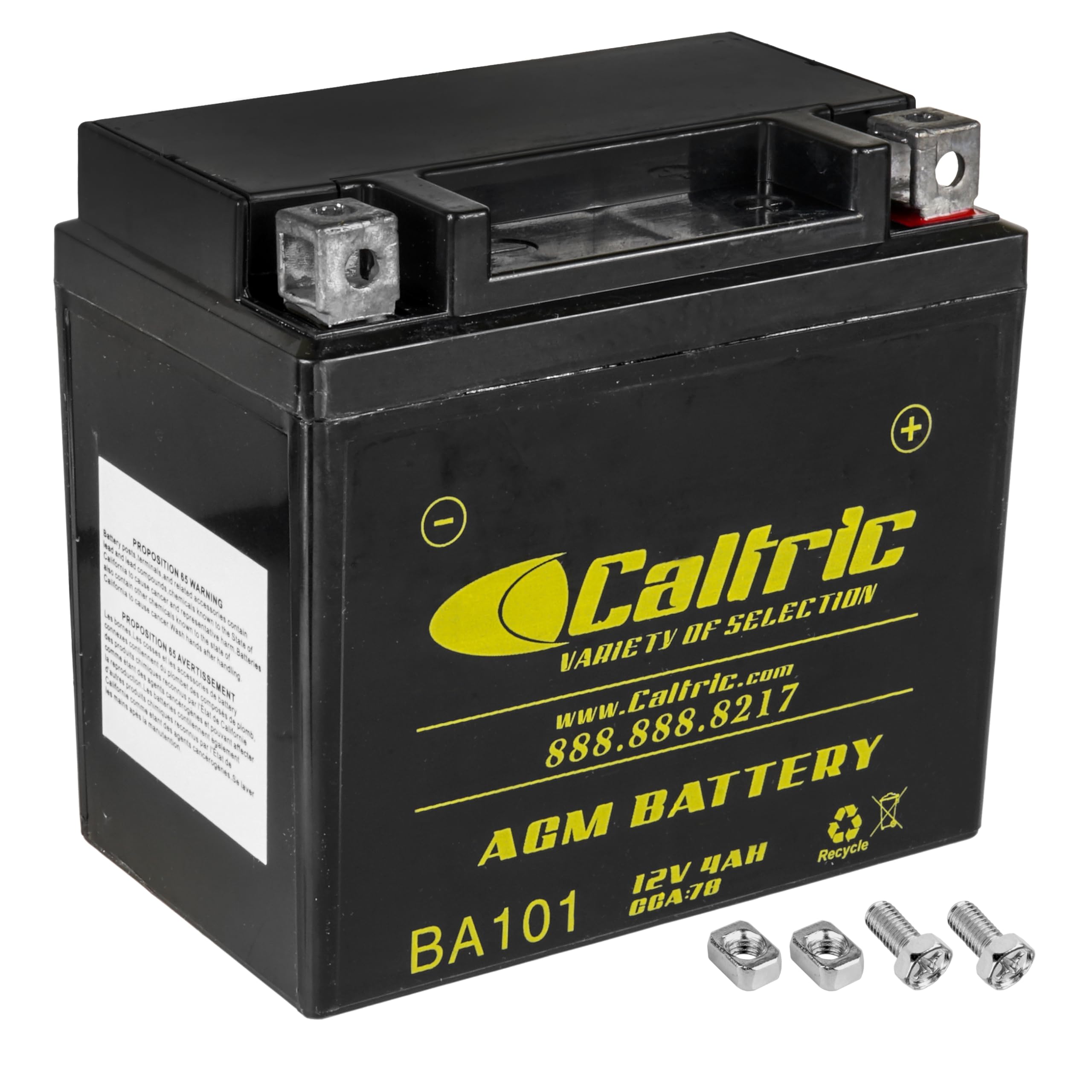 Caltric Agm Battery Compatible with Polaris Predator 50 2004-2007